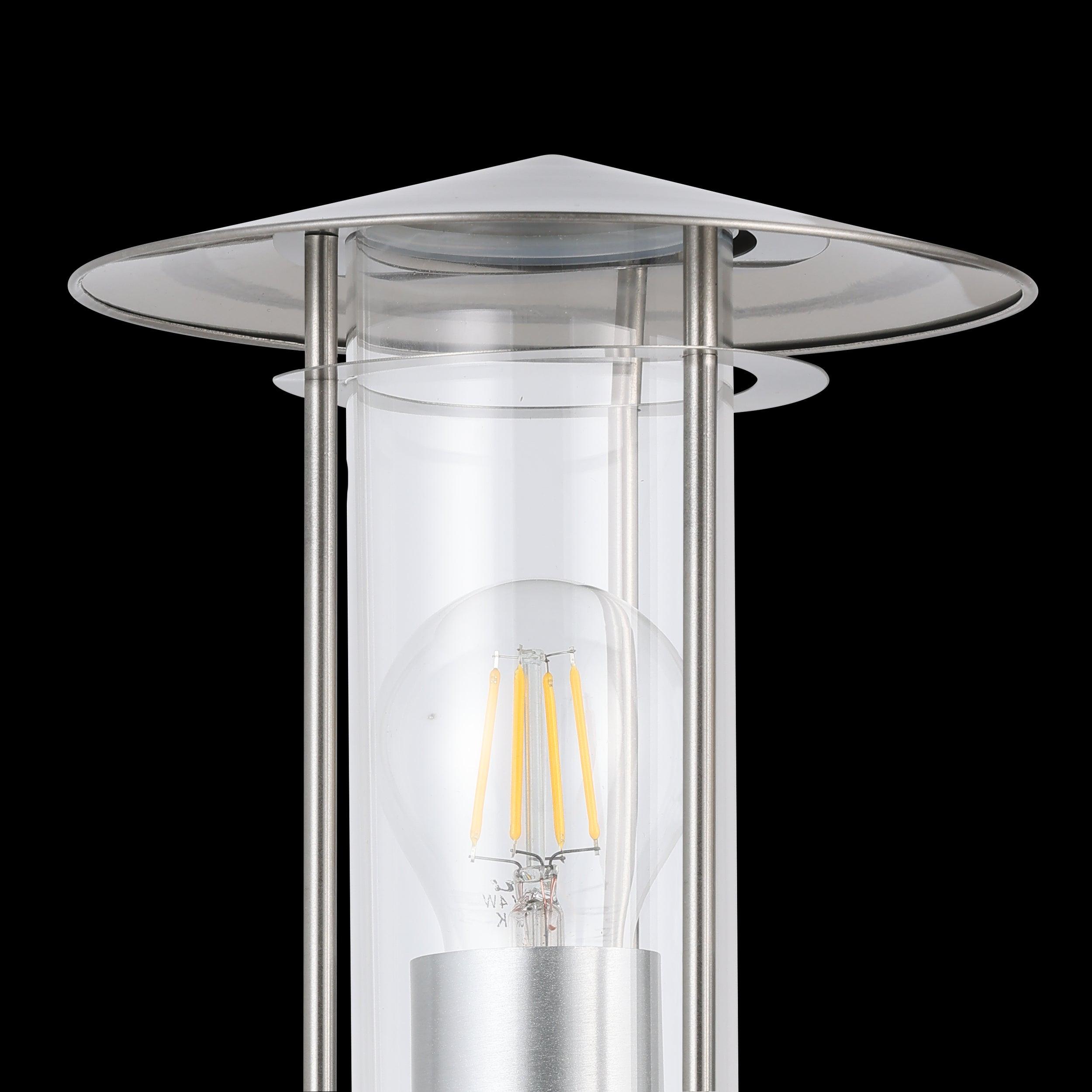 eglo lisio ip44 stainless steel pir outdoor wall light hallway lighting