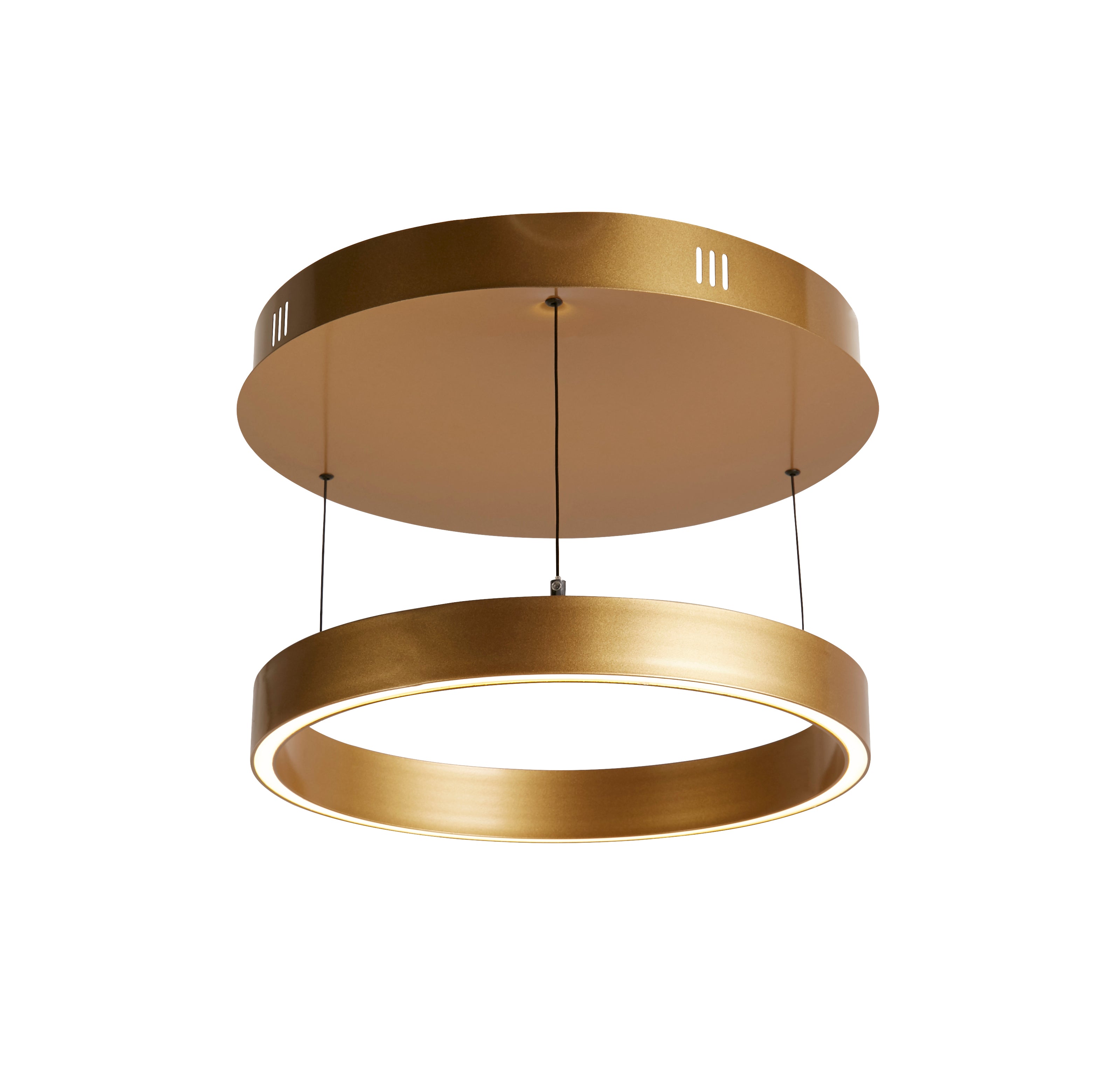 Searchlight Layla Gesture Control Gold LED Round Pendant - 44cm