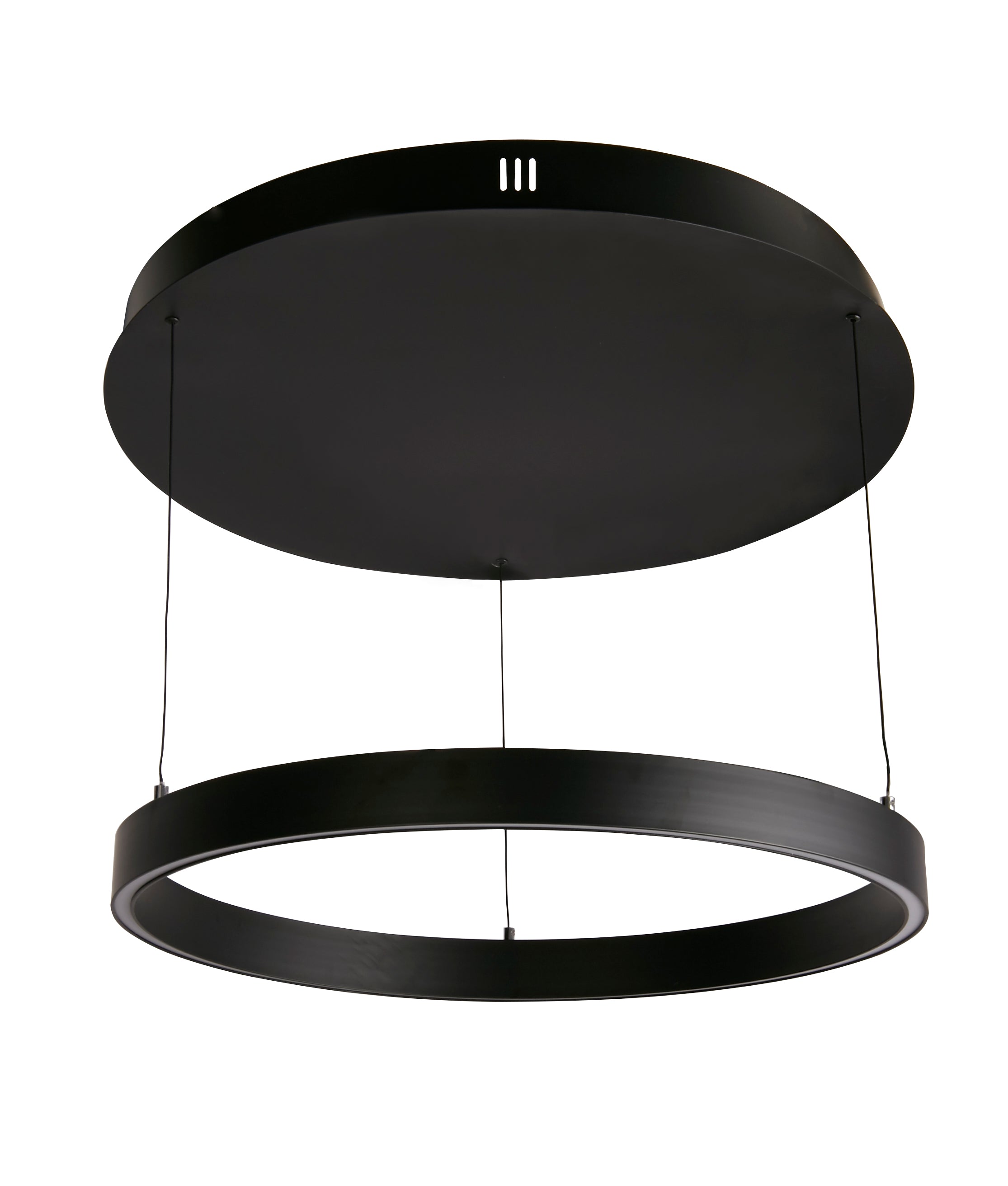 Searchlight Layla Gesture Control Black LED Round Pendant - 64cm