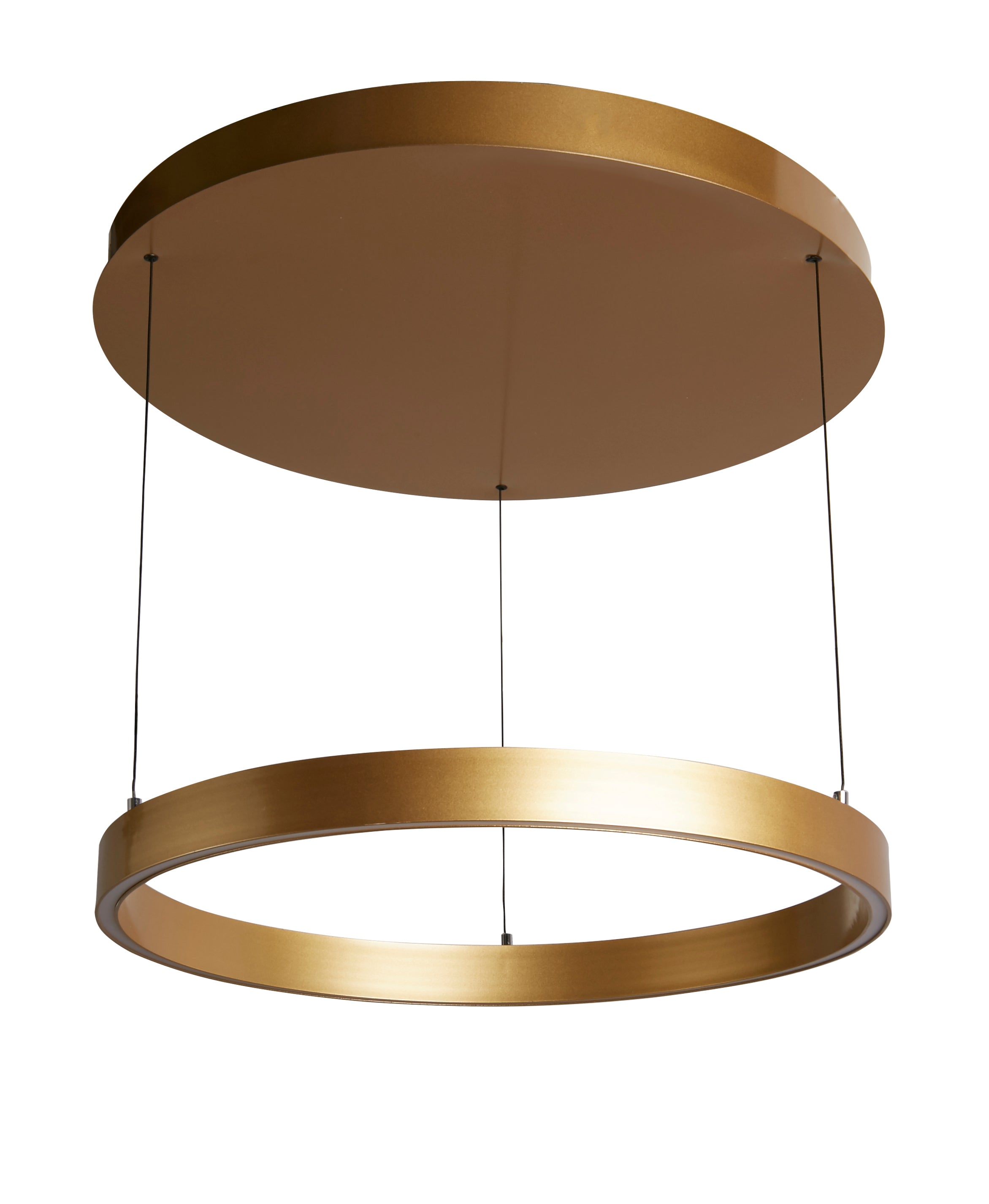 Searchlight Layla Gesture Control Gold LED Round Pendant - 64Cm