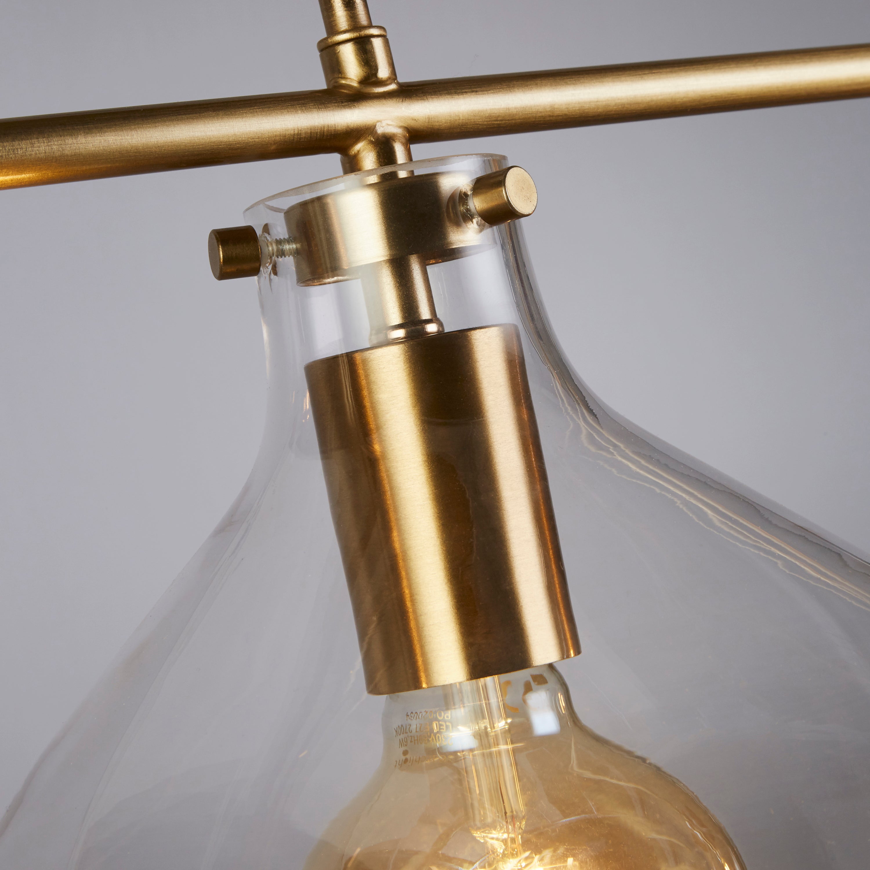 Searchlight Margarita 3 Light Brass Bar Pendant