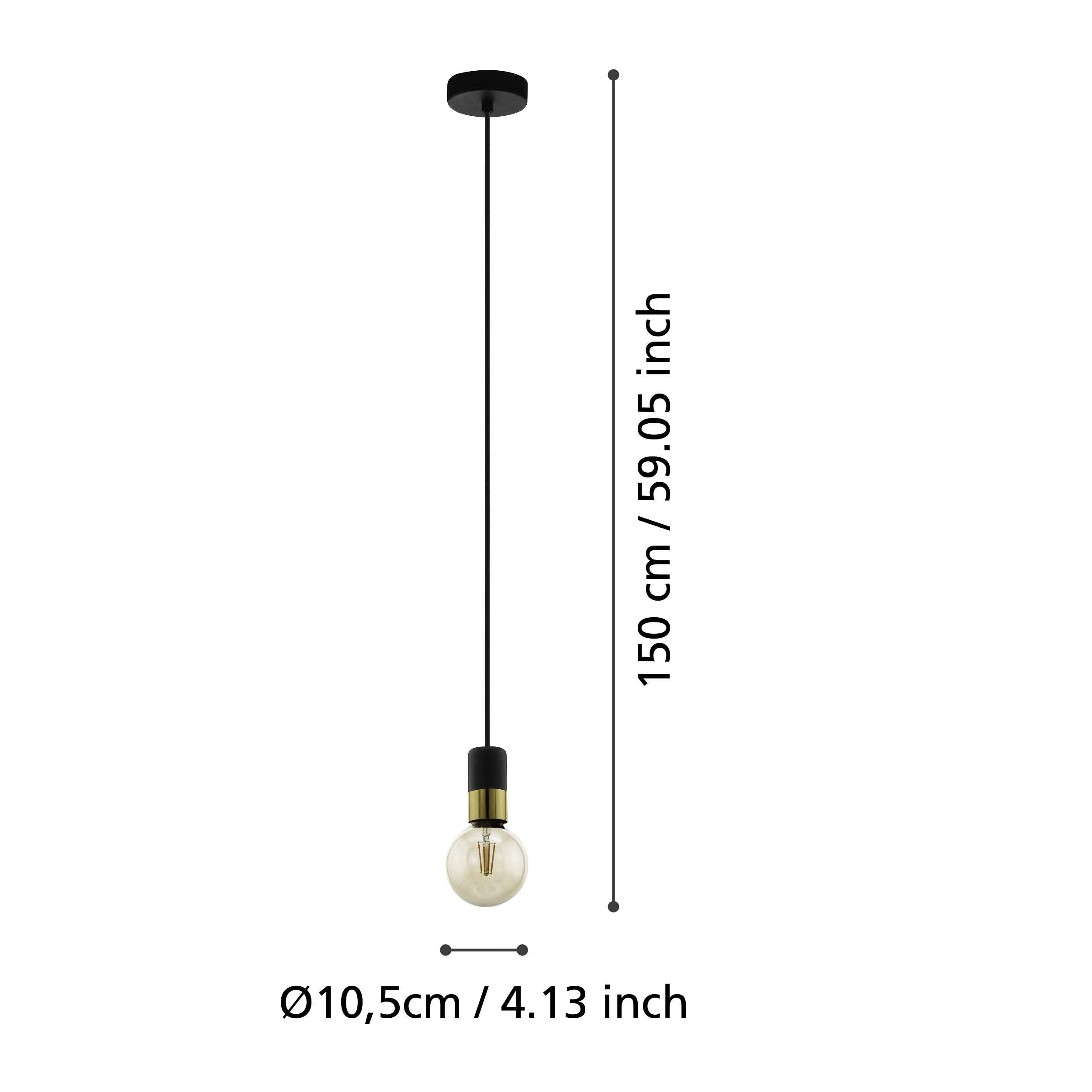 eglo calari black brass cable ceiling pendant kitchen lighting