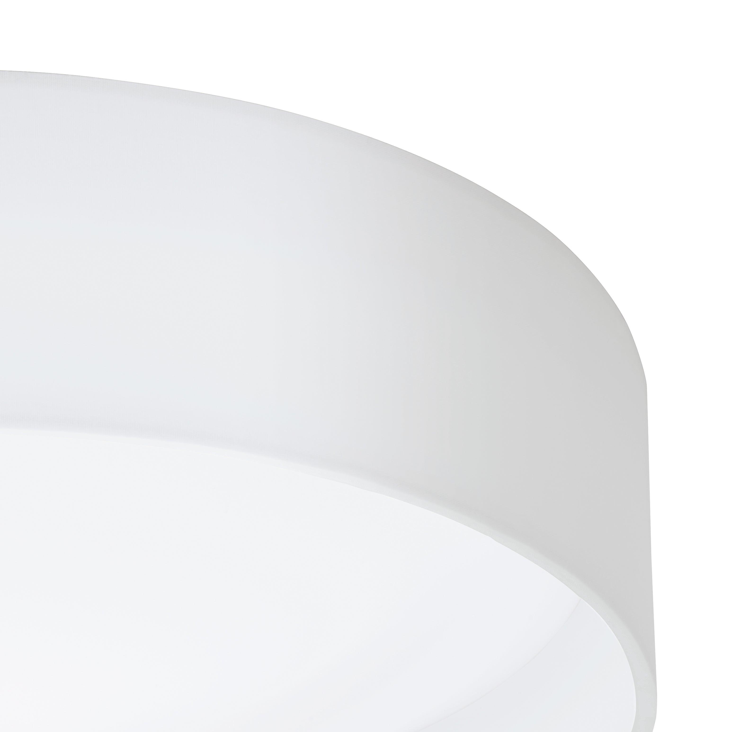 eglo pasteri flush white drum ceiling shade hallway lighting