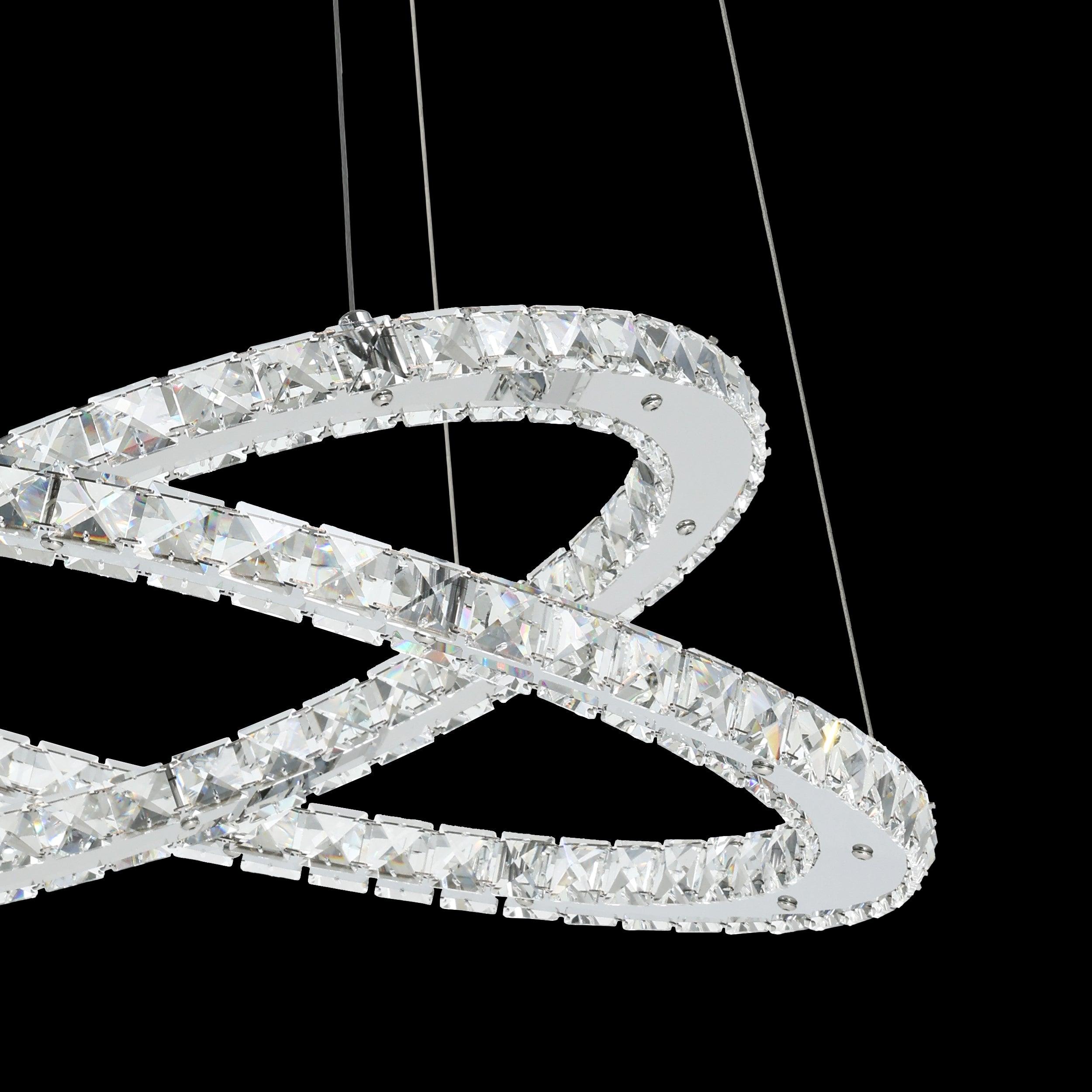 eglo varrazo led chrome glass crystal ceiling pendant kitchen lighting