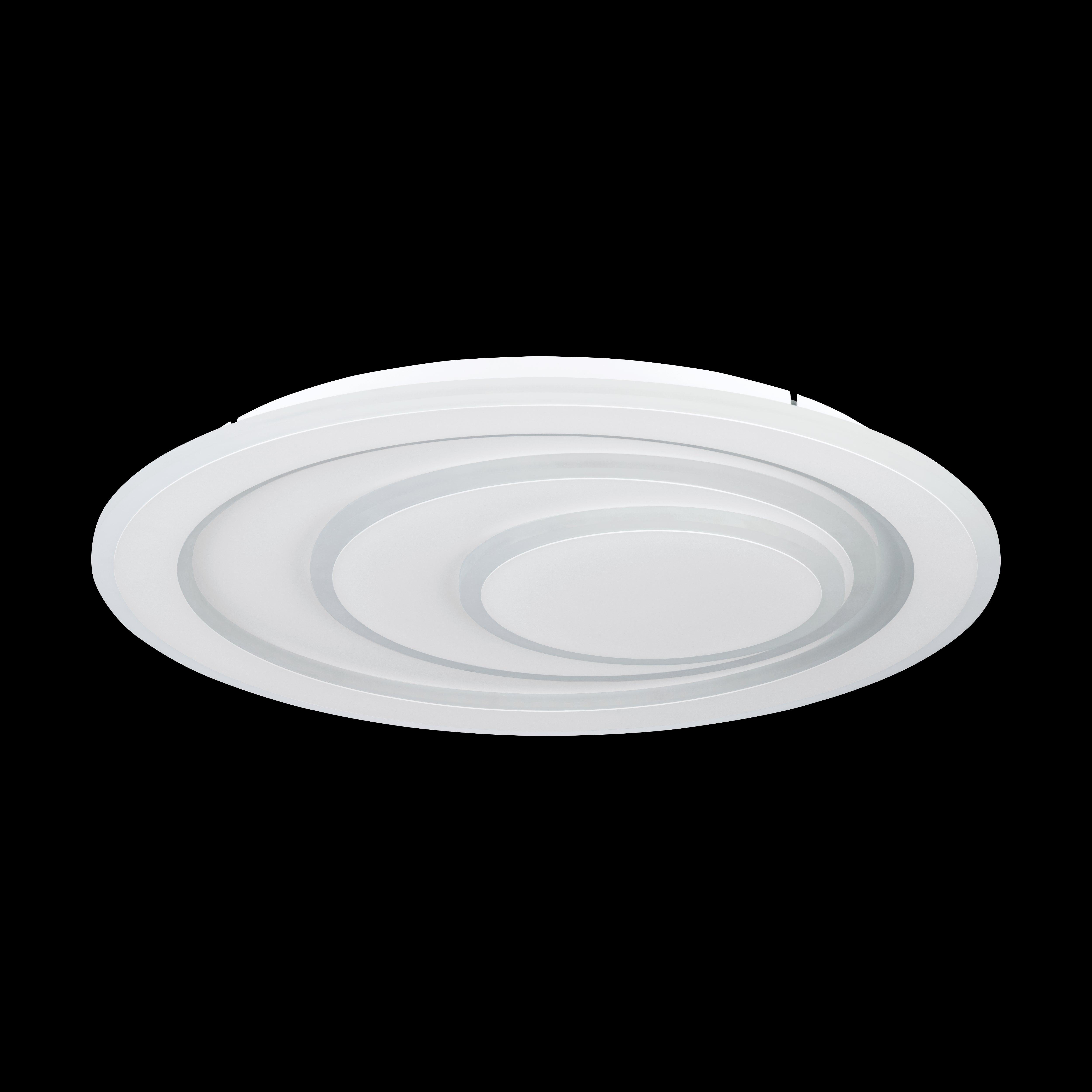eglo palagiano 1 flush white round led ceiling light 48cm living room image