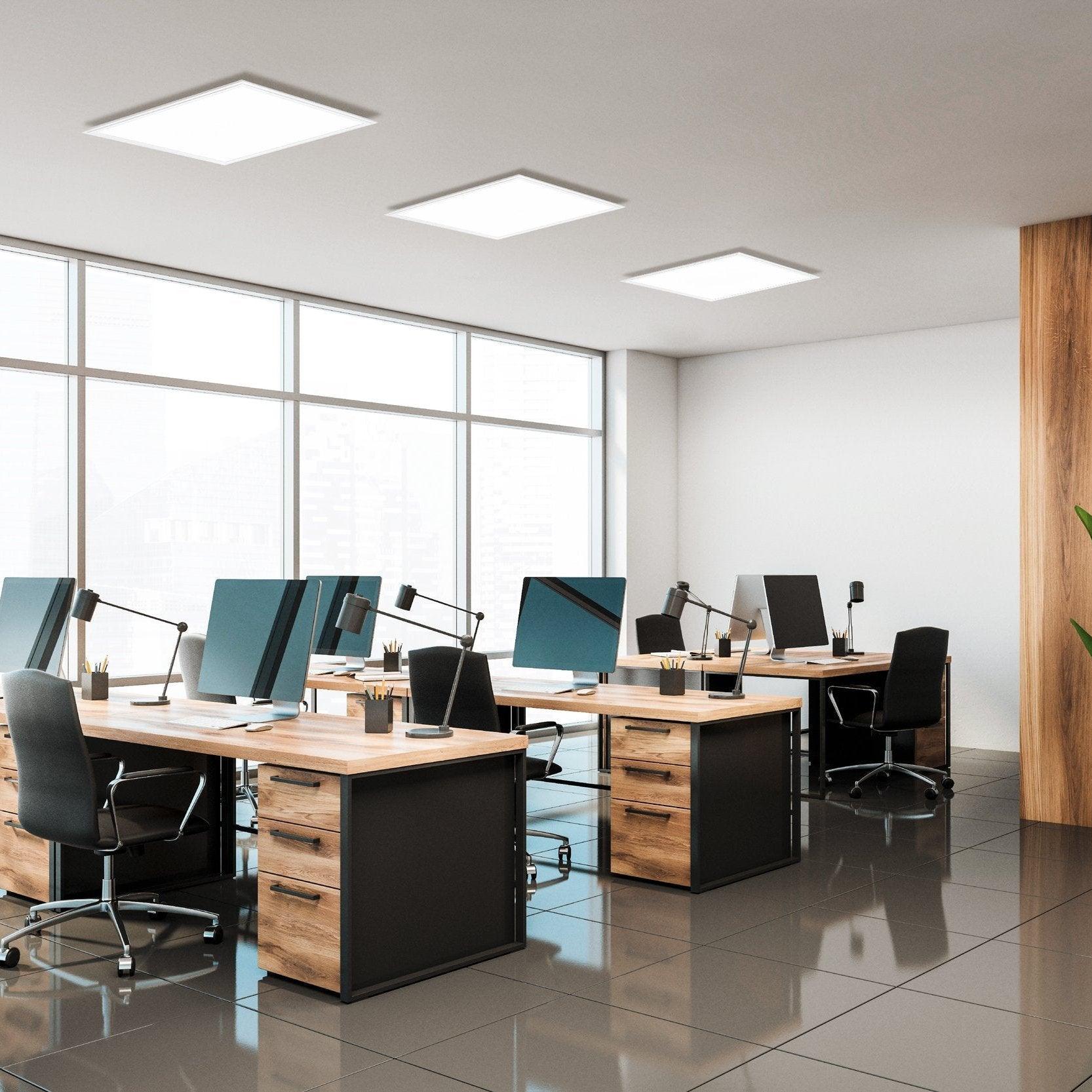 eglo salobrena rgbw led white square panel light 45cm