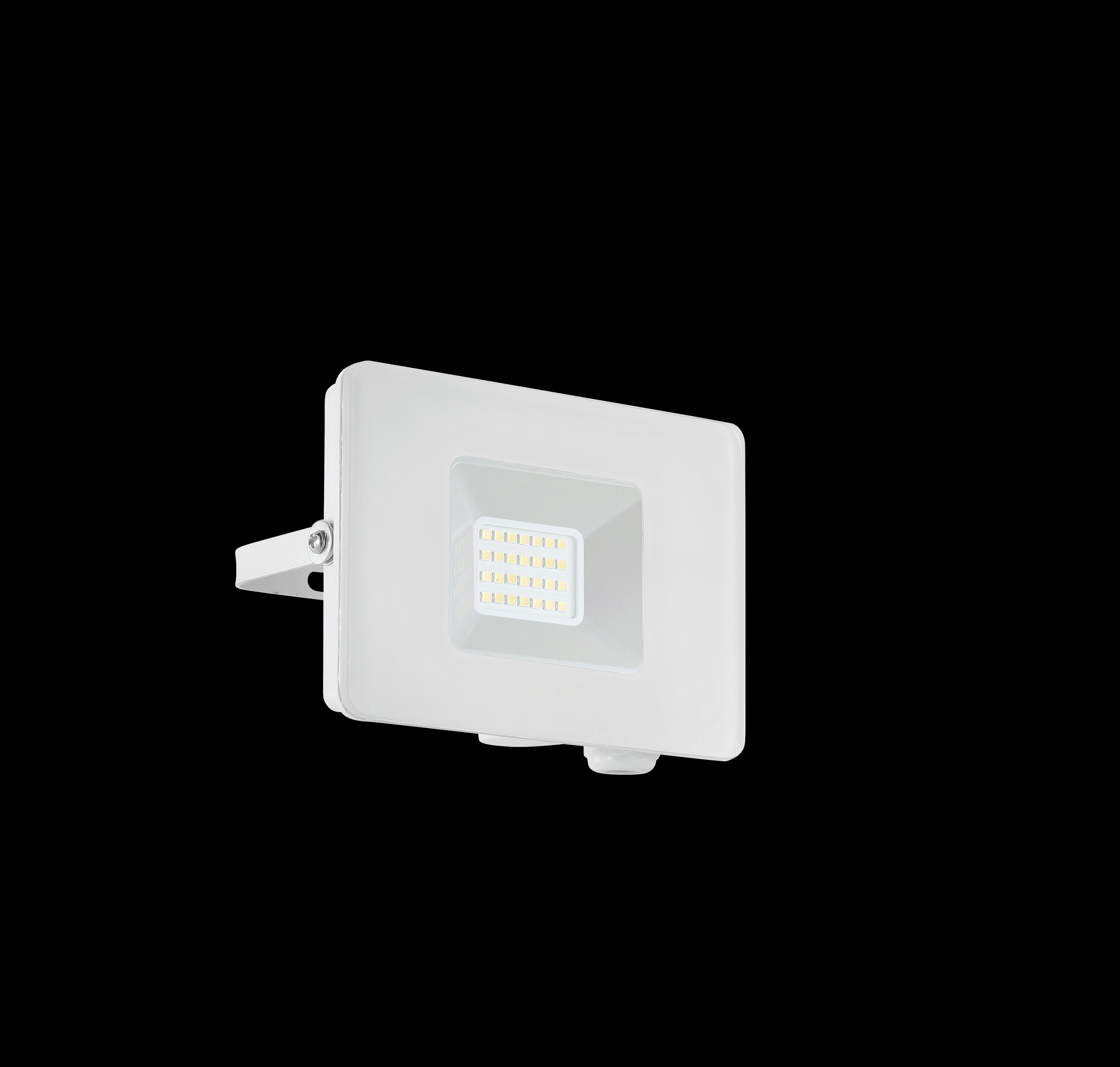 eglo faedo 3 white ip65 led outdoor flood light 21w living room image