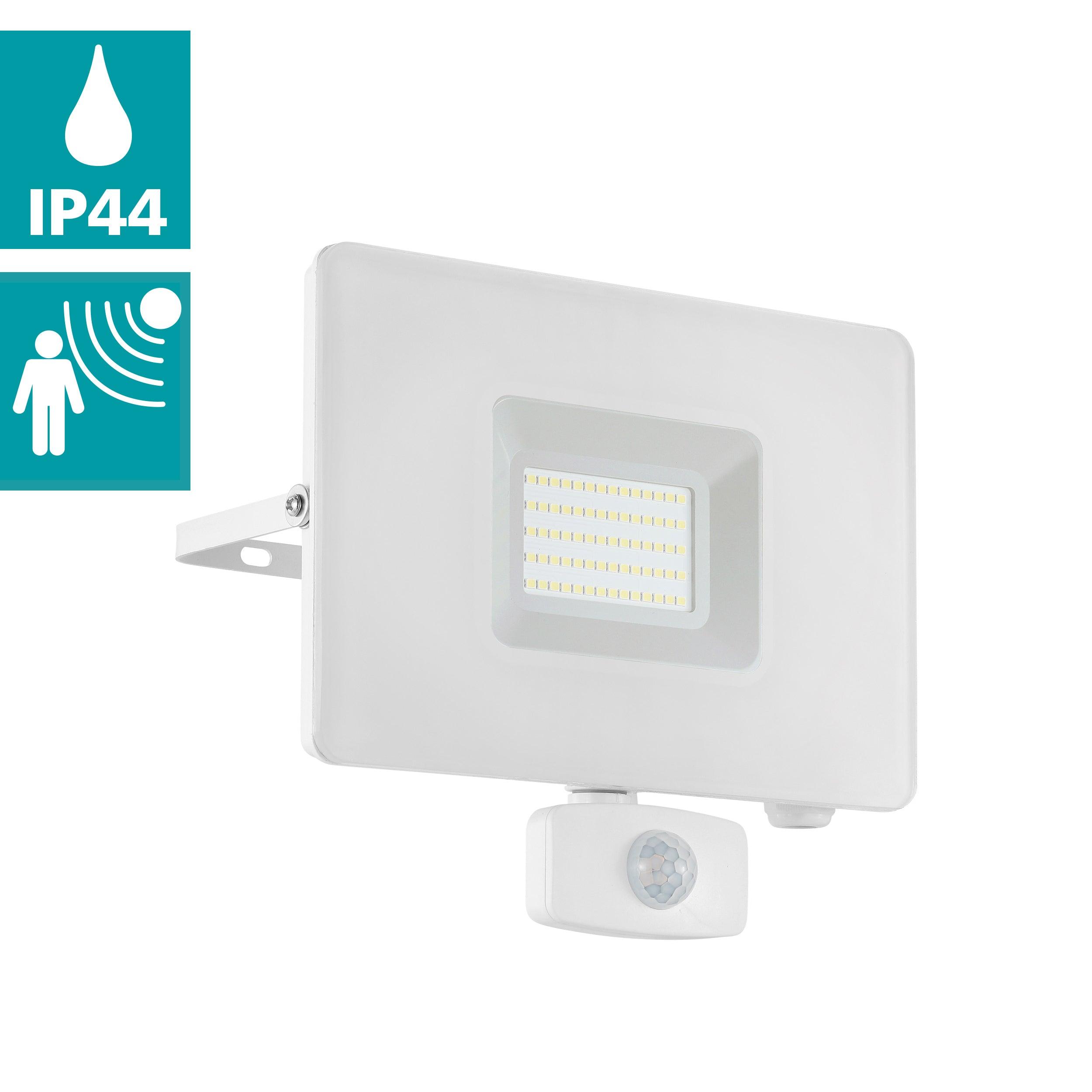 eglo faedo 3 ip44 white led pir outdoor flood light 53w Kitchen Lighting Close Up
