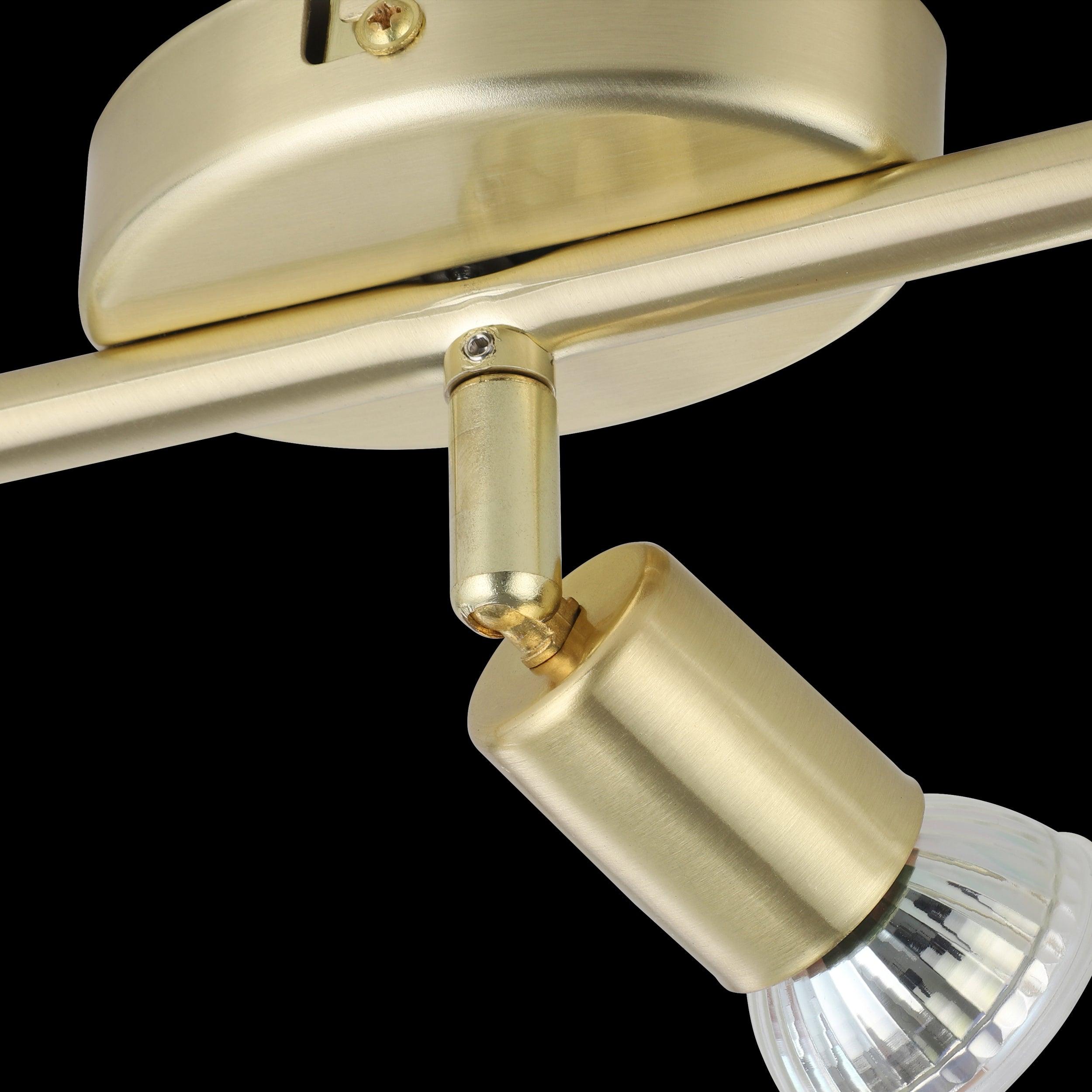 eglo buzz led brass 3 light bar spotlight Kitchen Lighting Close Up