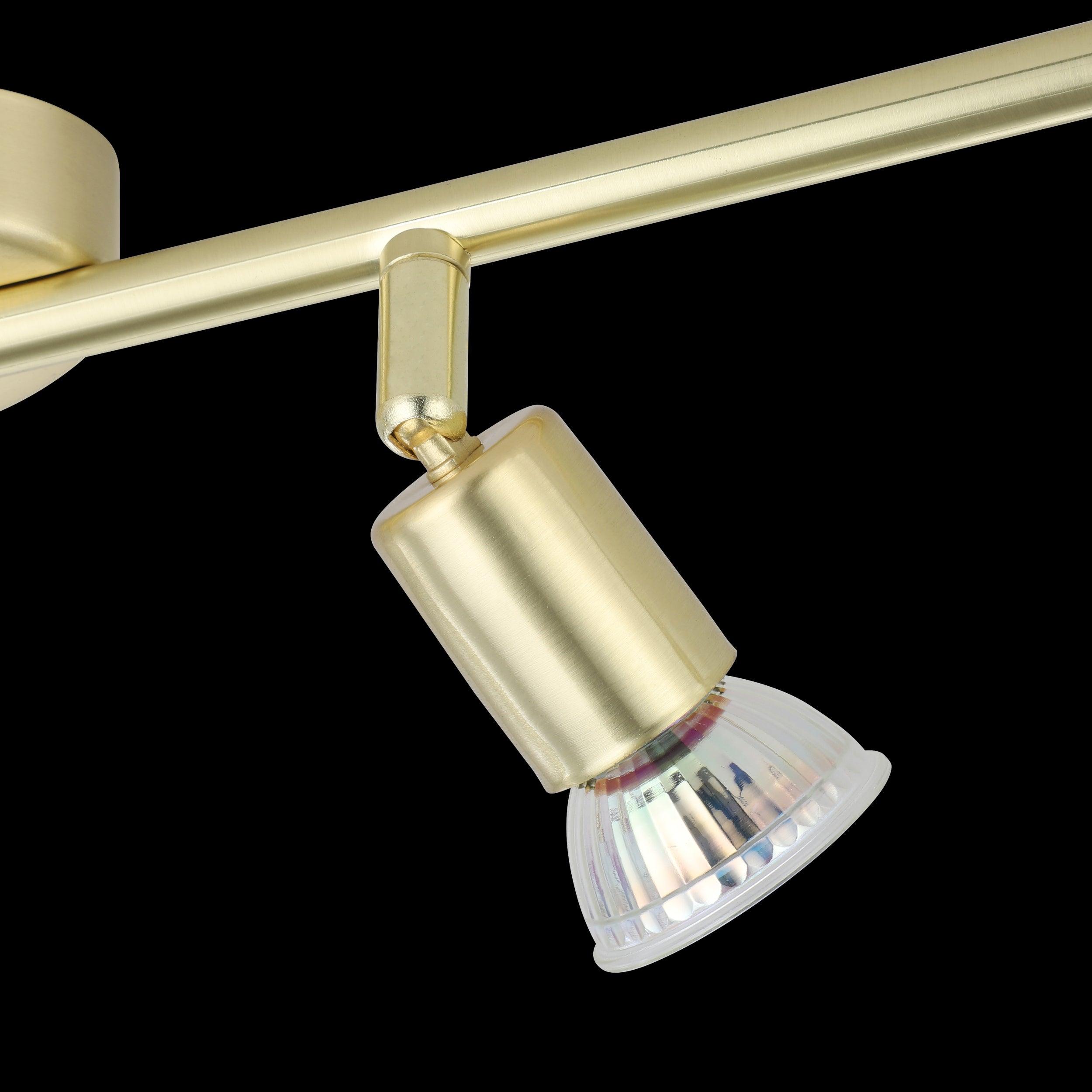 eglo buzz led brass 4 light bar spotlight hallway lighting