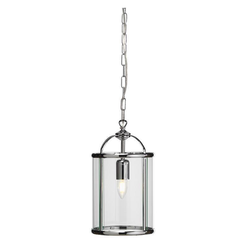 Oaks Fern Ceiling Lantern Chrome 1 Light-WAREHOUSE-40-210426