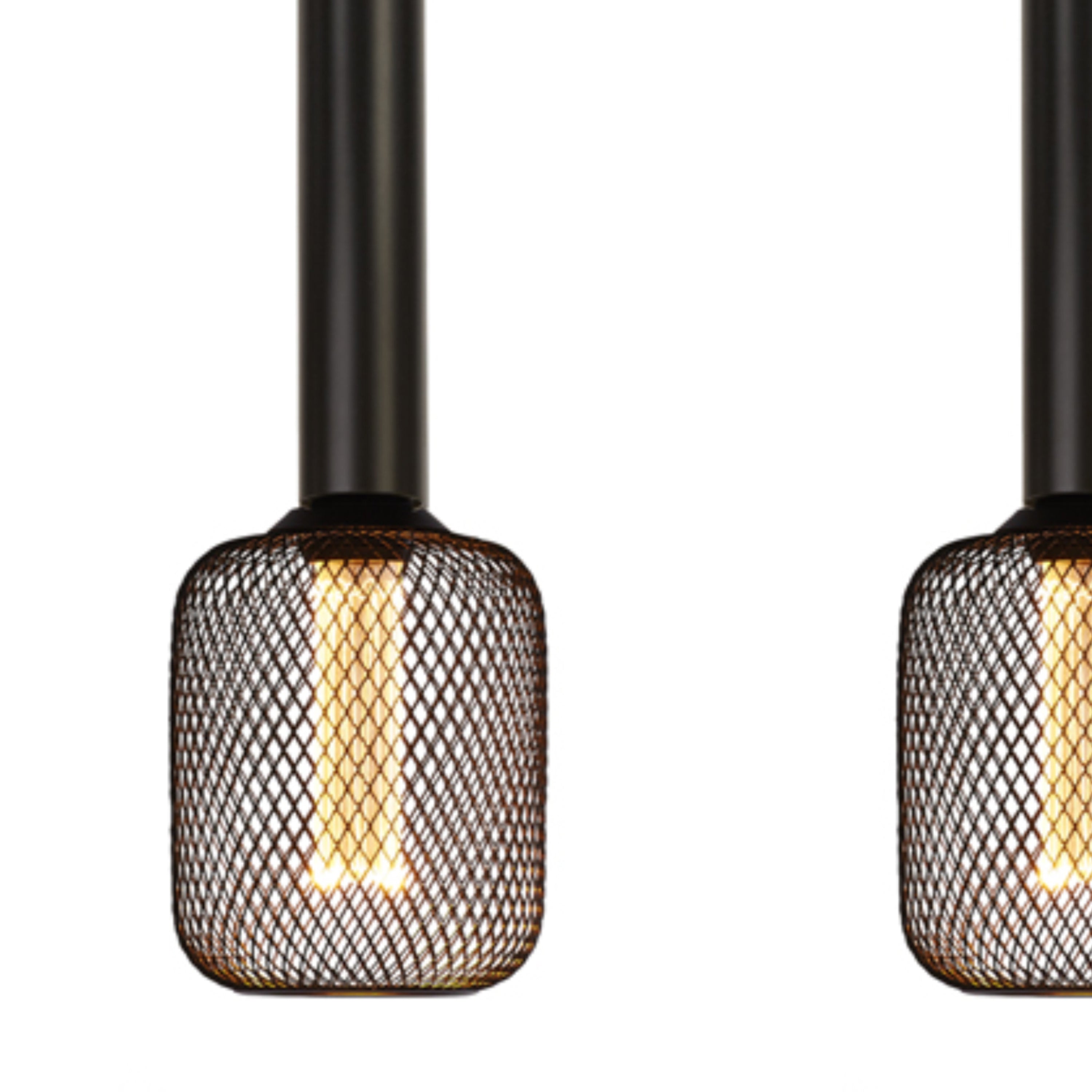 Searchlight Dulwich 4 Light Black Bar Pendant