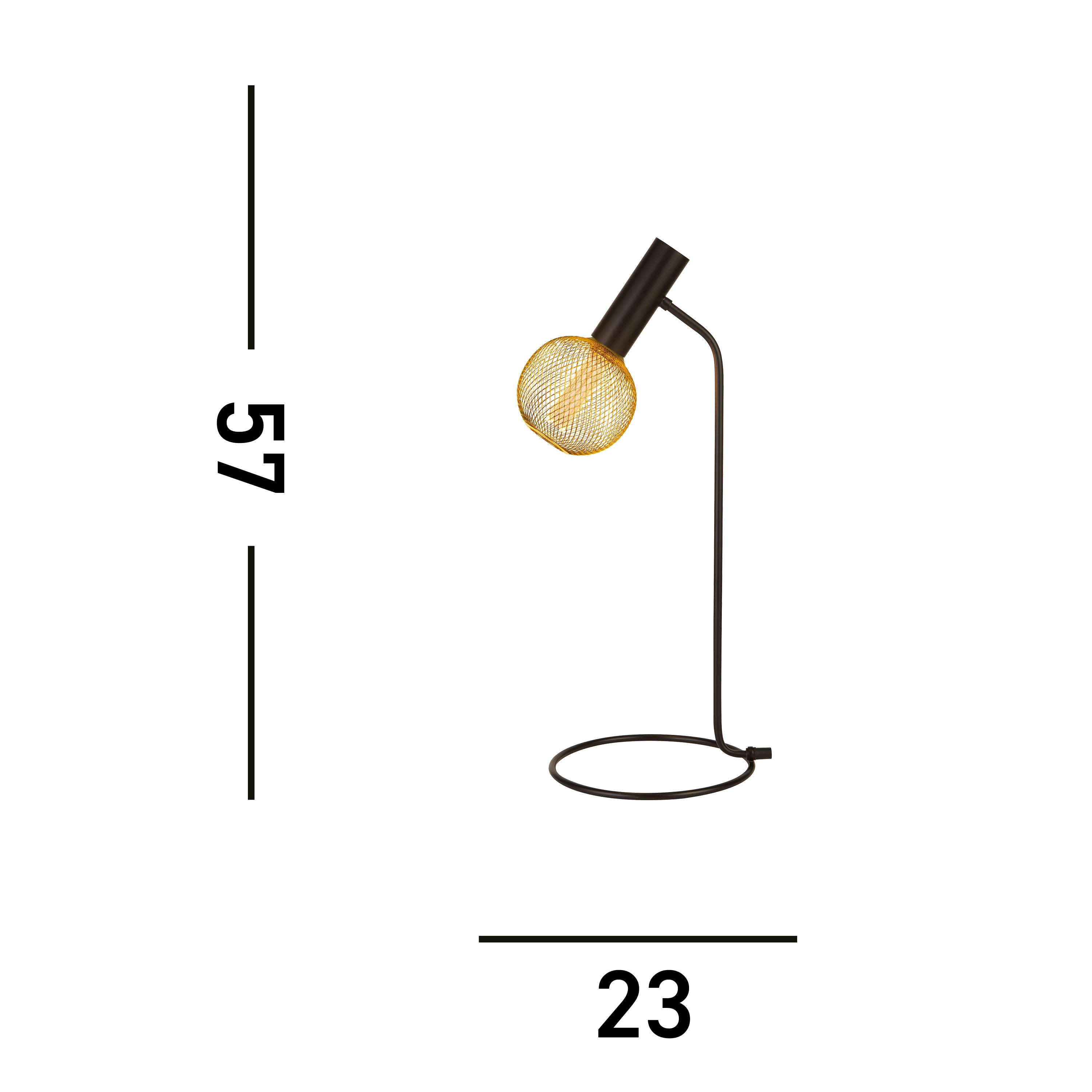 Searchlight Dulwich Black Table Lamp