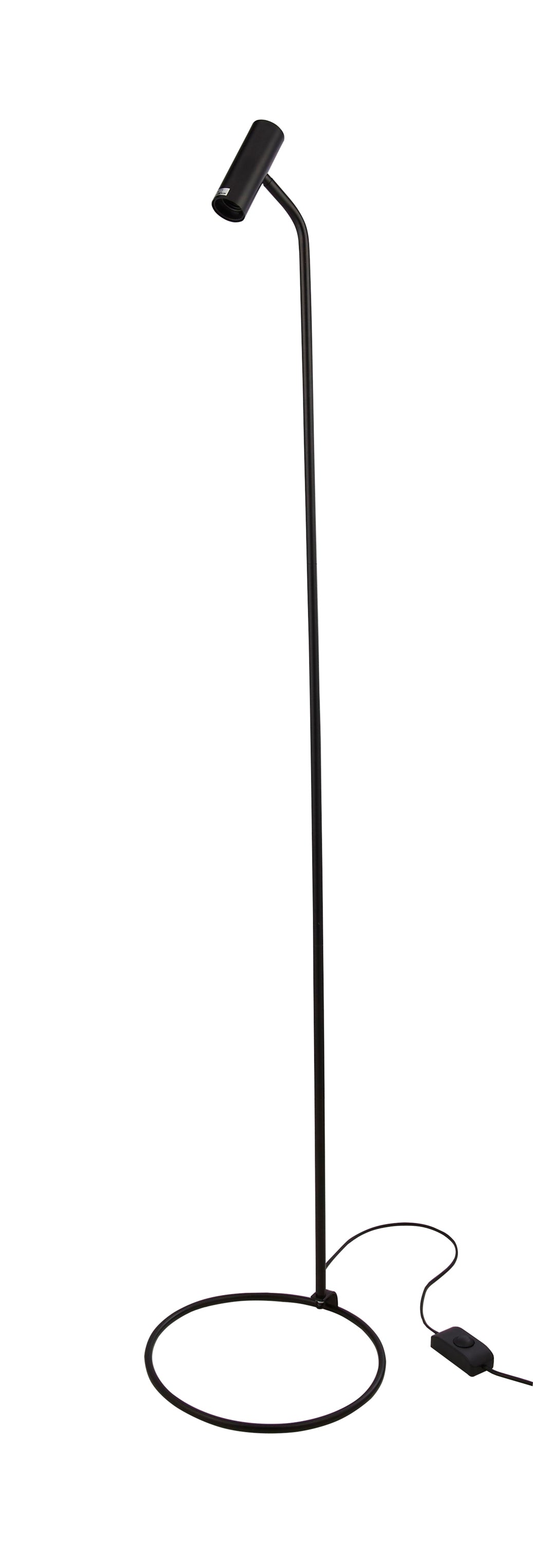 Searchlight Dulwich Black Floor Lamp-WAREHOUSE-40-250626