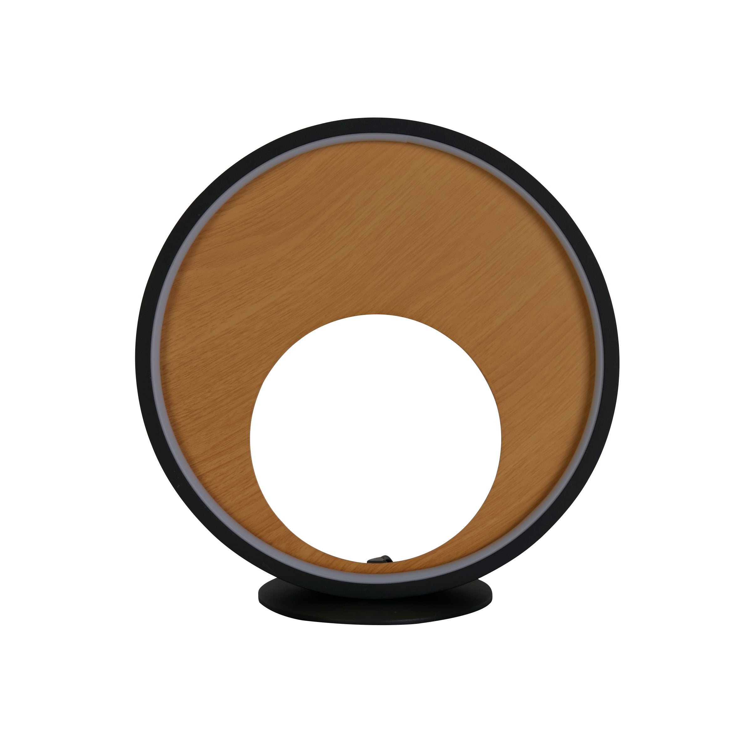 Searchlight Curio Black & Wood Table Lamp