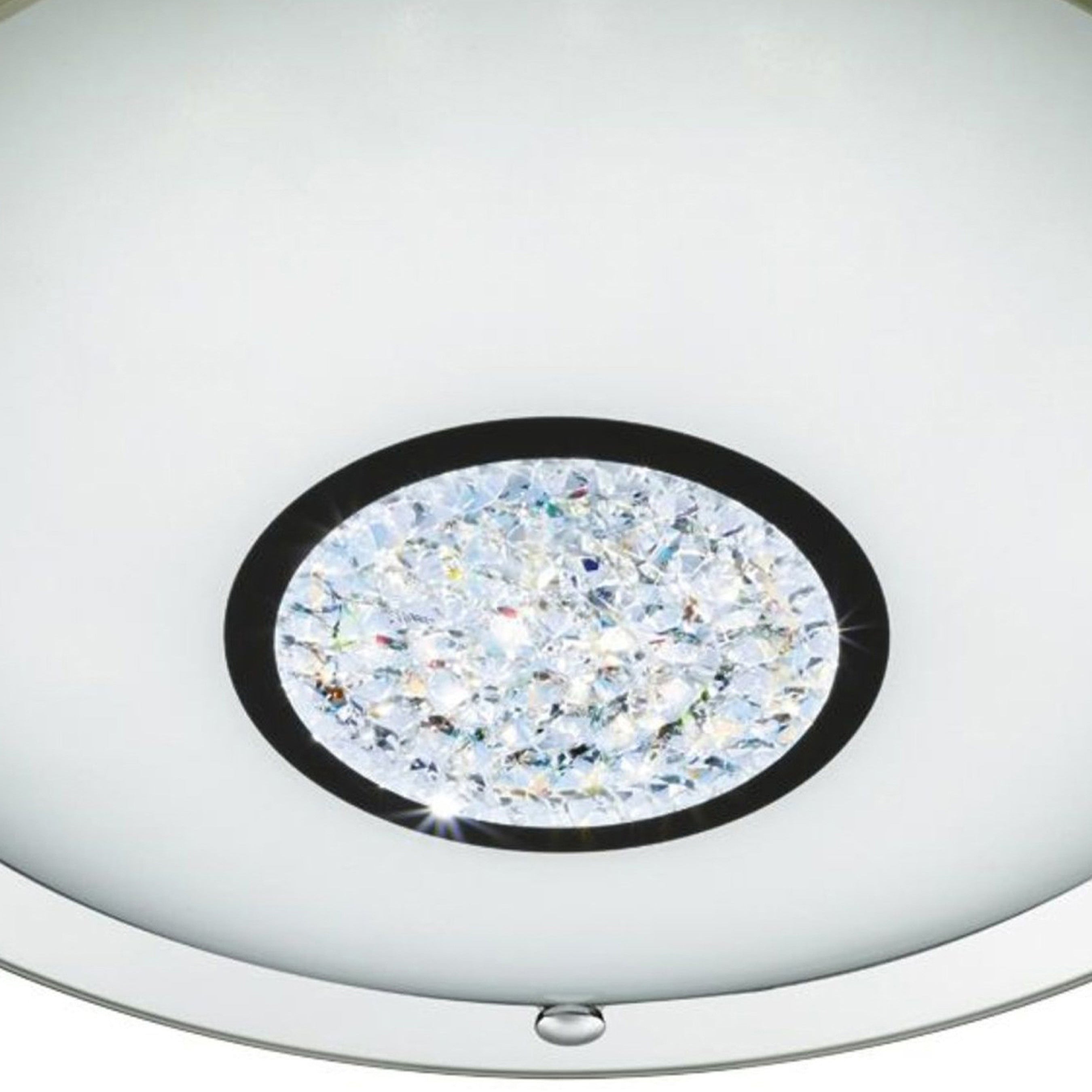 Searchlight Portland IP44 LED Flush - Chrome & Mirror