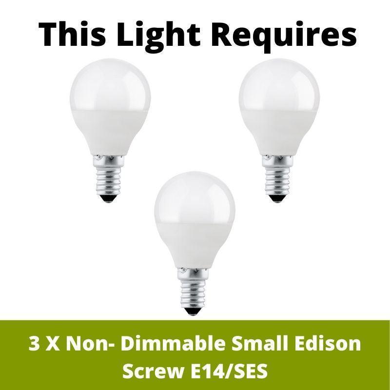 highclere brushed chrome 3 light table lamp linen shade LED Lamp Bulb Guide