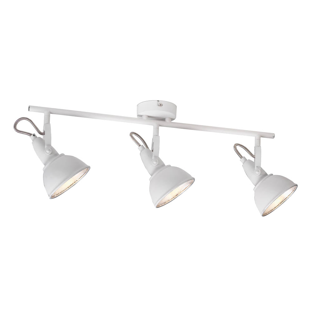 Jurva Urban White With Gold Inner 3 Light Bar Spot Light
