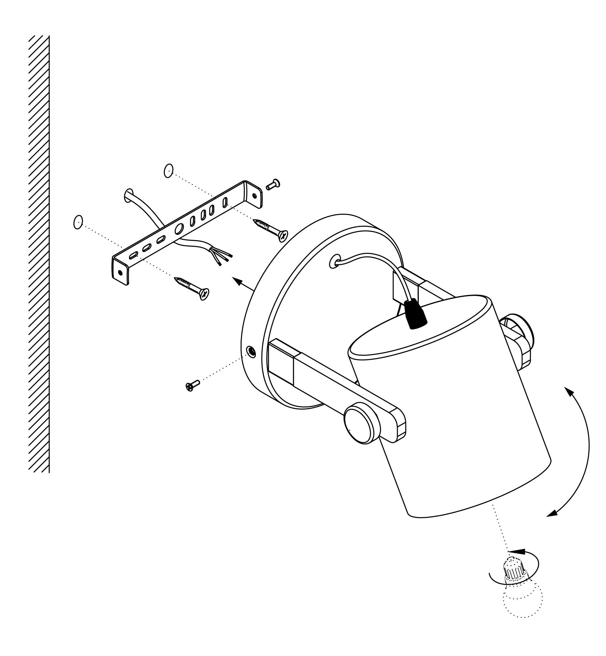 eglo hornwood black pivoting wall light Kitchen Lighting Close Up