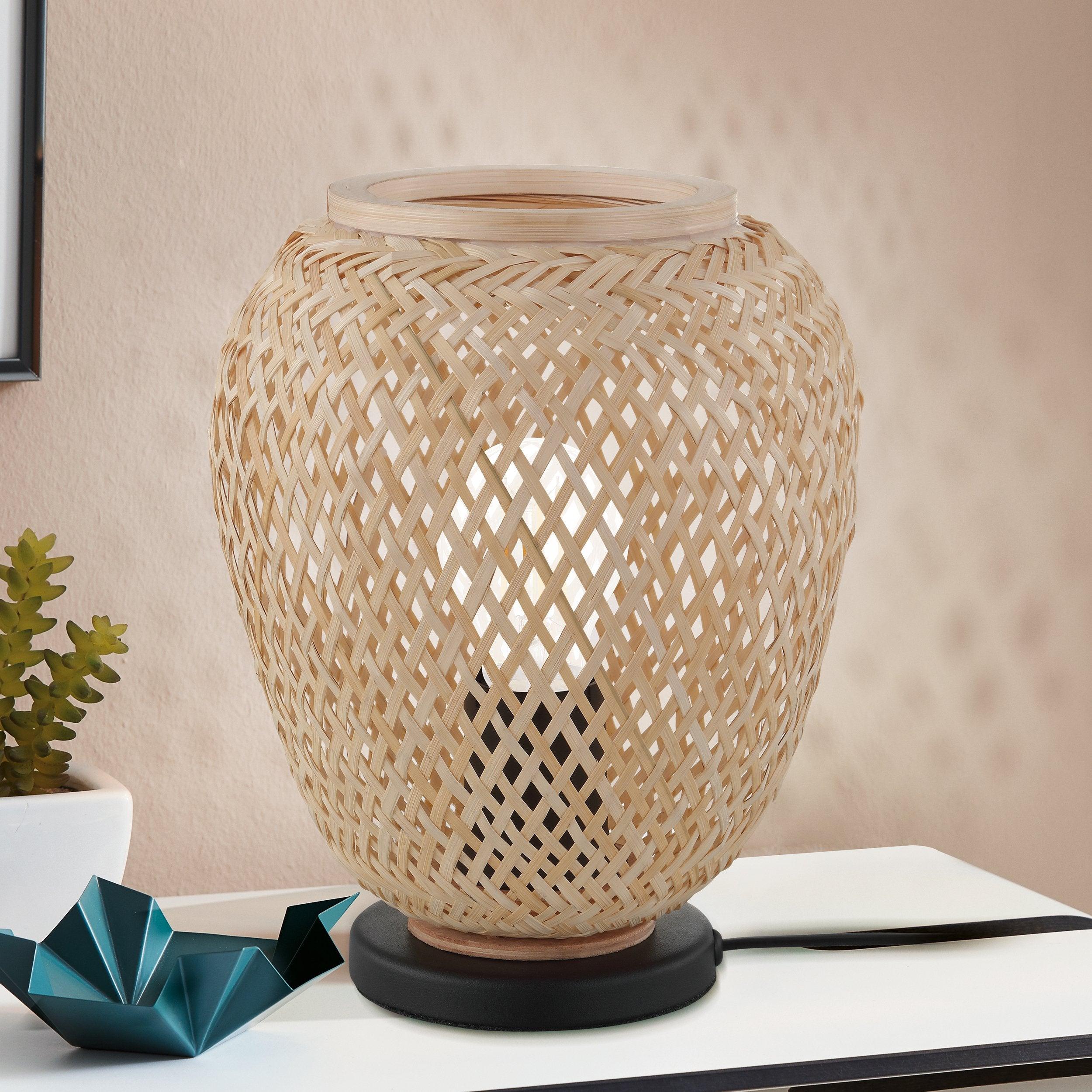 eglo dembleby wicker table lamp living room image