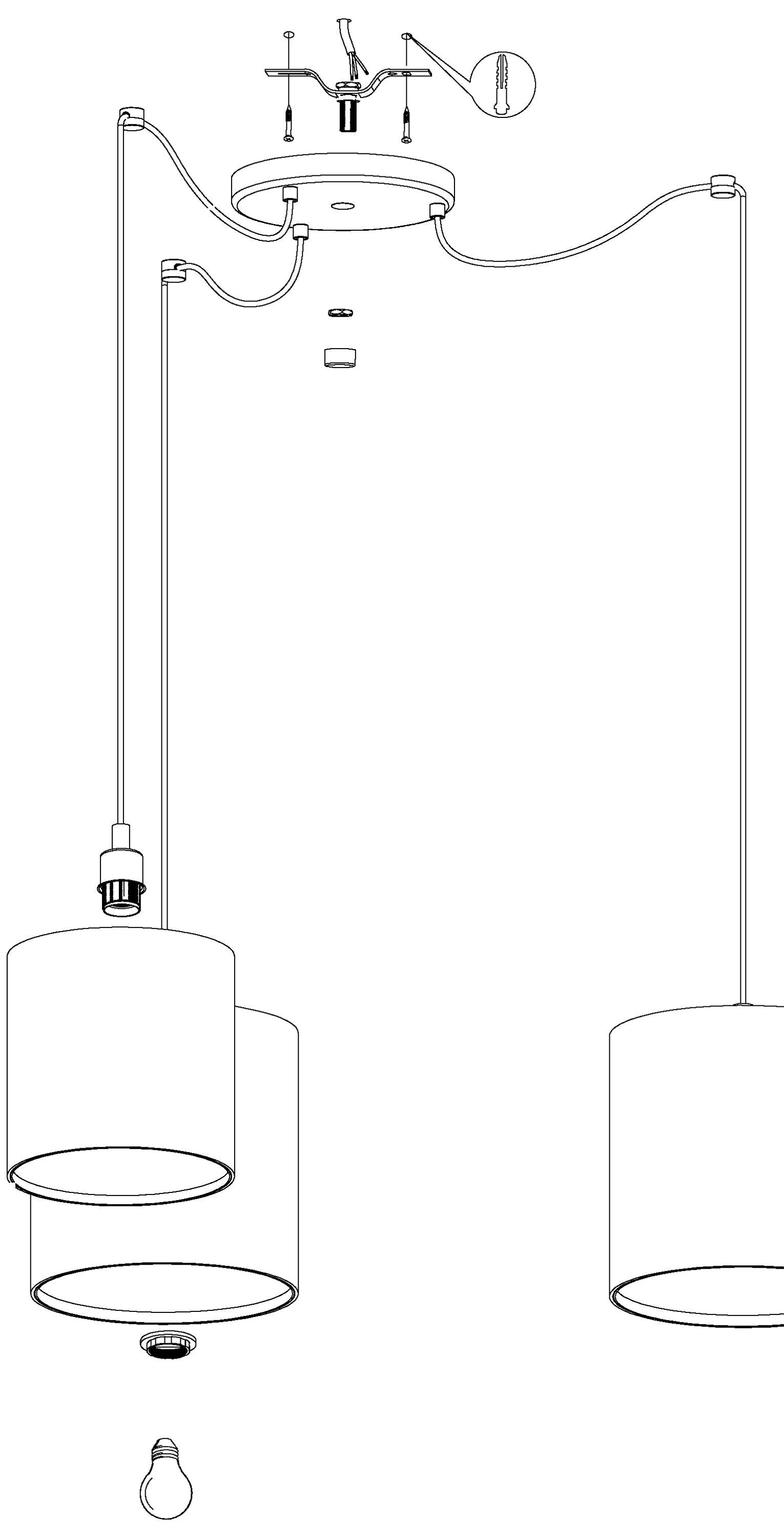 eglo arnhem 3 light adjustable kraft paper seagrass ceiling pendant kitchen lighting