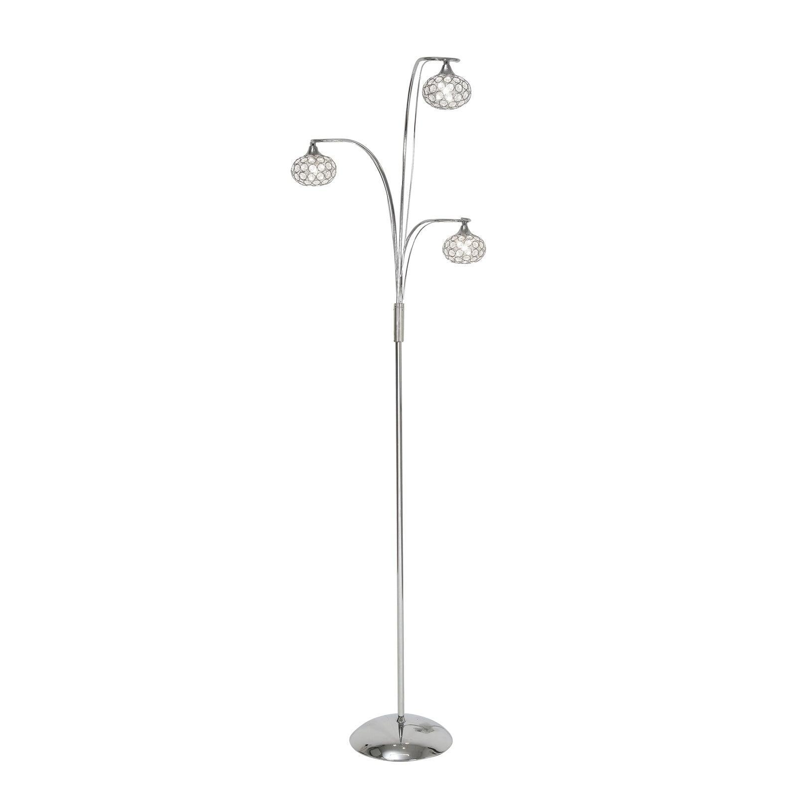 Toulon Polished Chrome Floor Lamp-OPEN-BOX