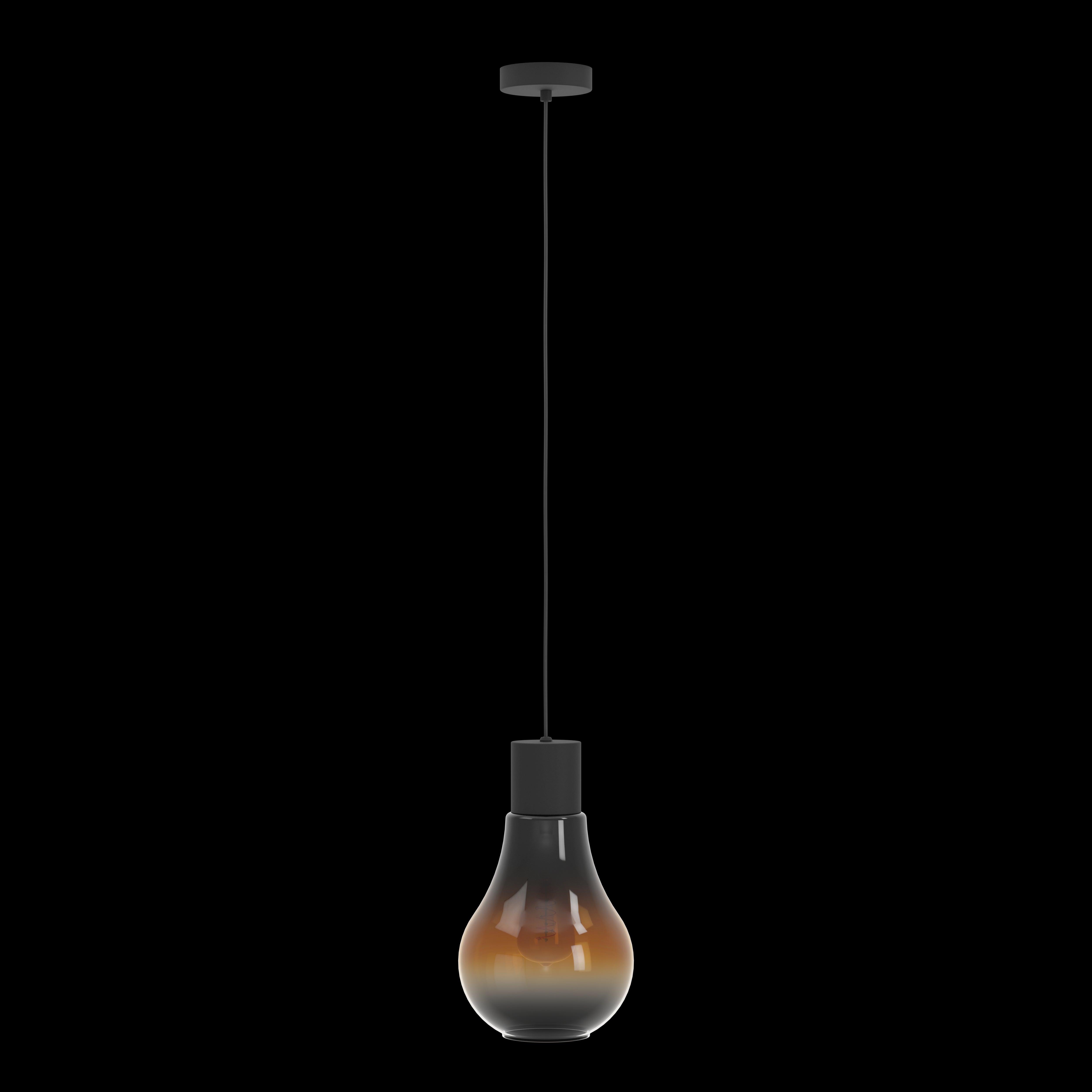 eglo chasely black brown ombre glass ceiling pendant light kitchen lighting