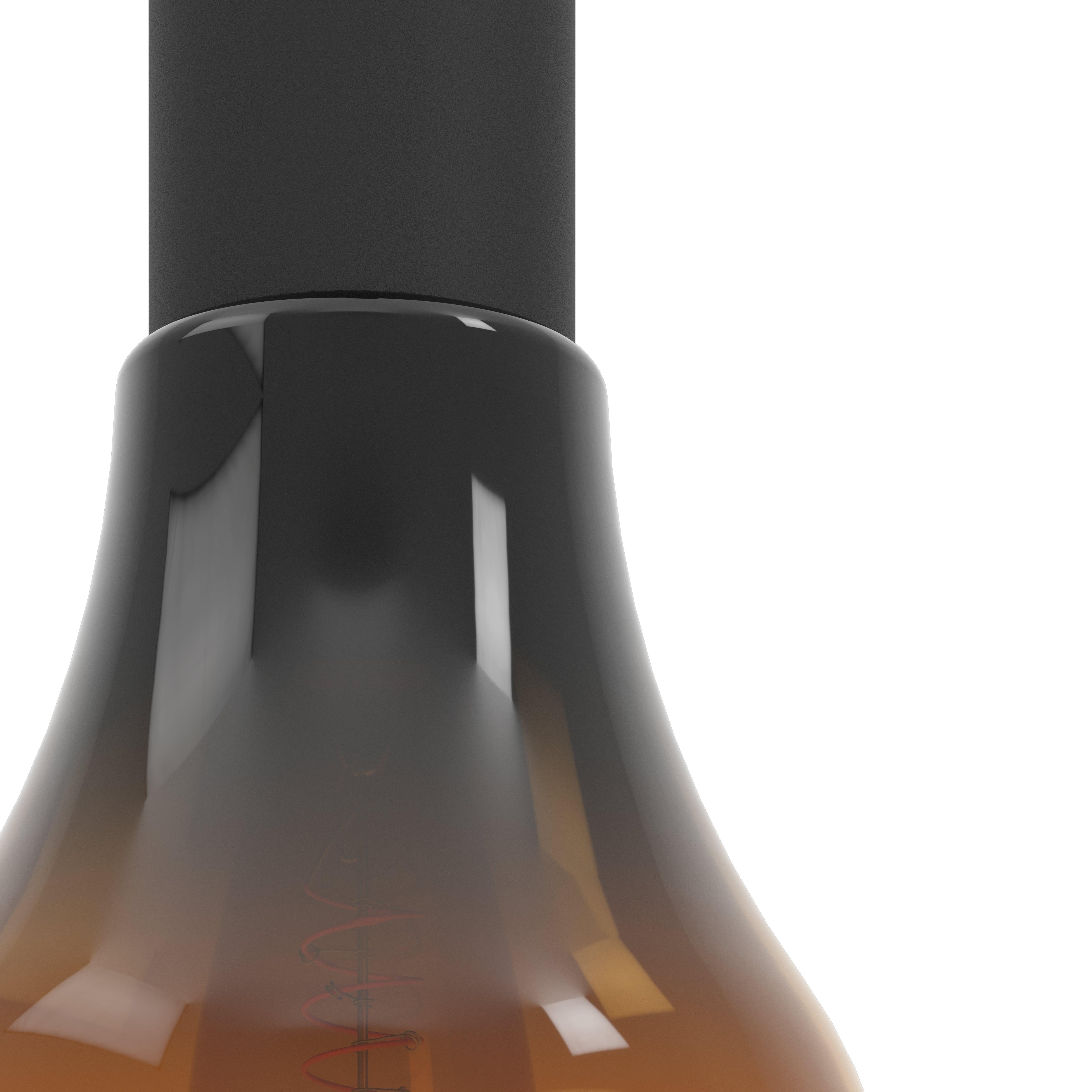 eglo chasely black brown ombre glass ceiling pendant light hallway lighting