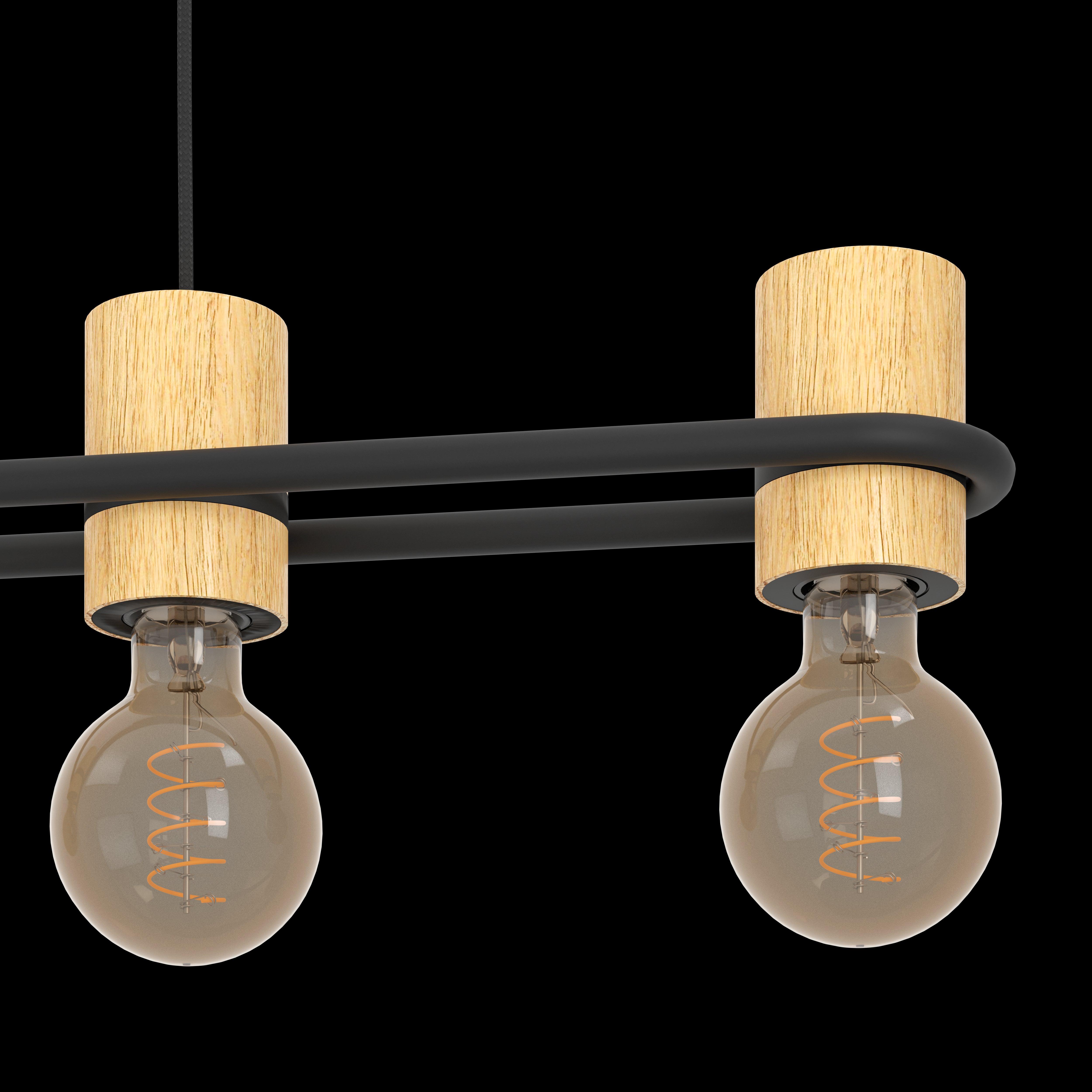 eglo chieveley black metal 5 light ceiling pendant hallway lighting
