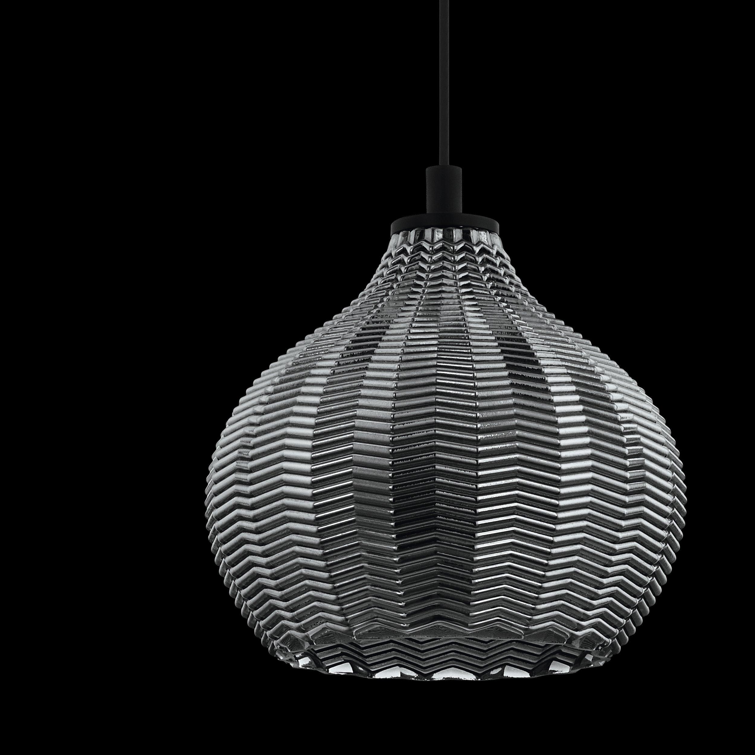 eglo tamallat silver glass ceiling pendant light living room image