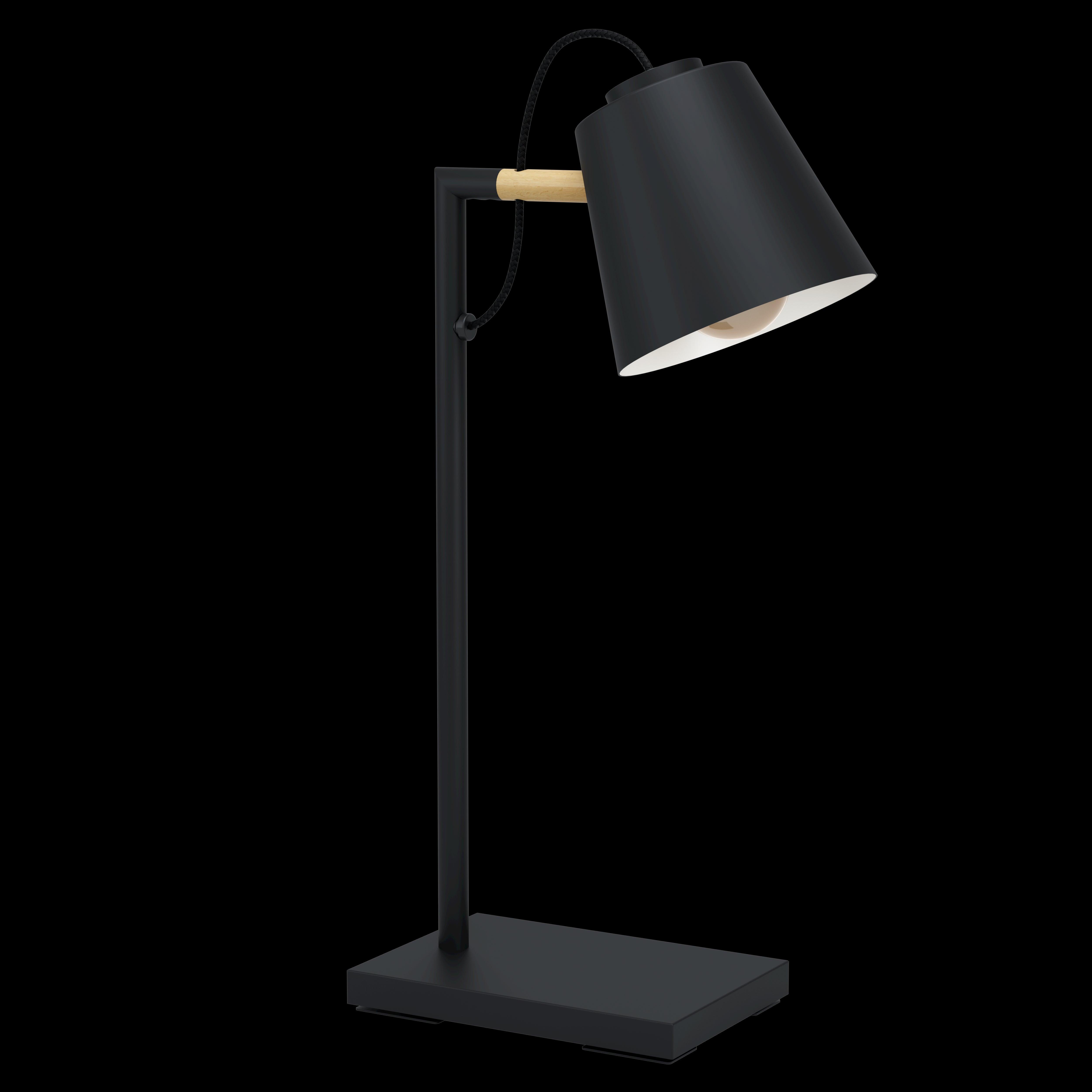 eglo lacey black metal table lamp living room image