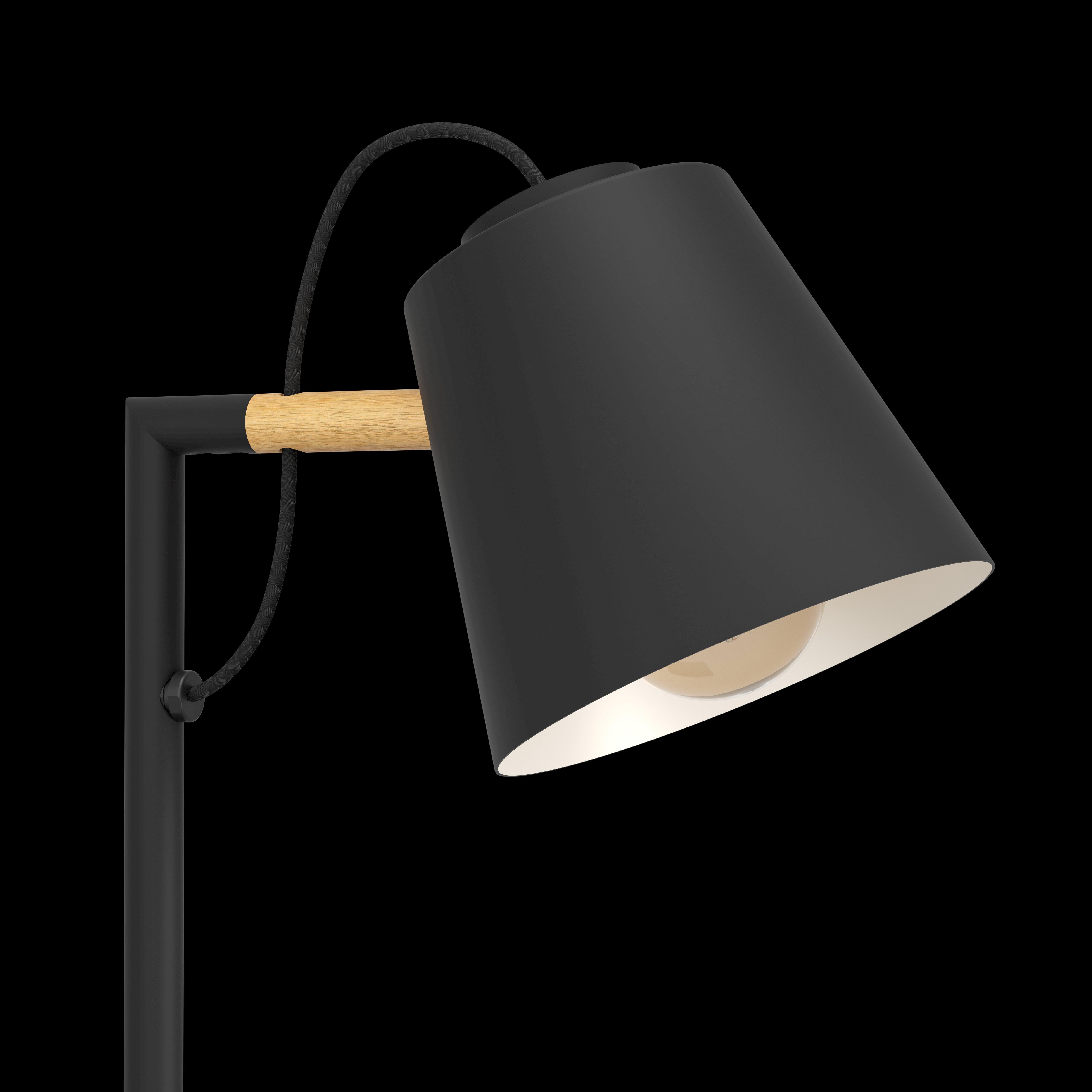 eglo lacey black metal table lamp kitchen lighting