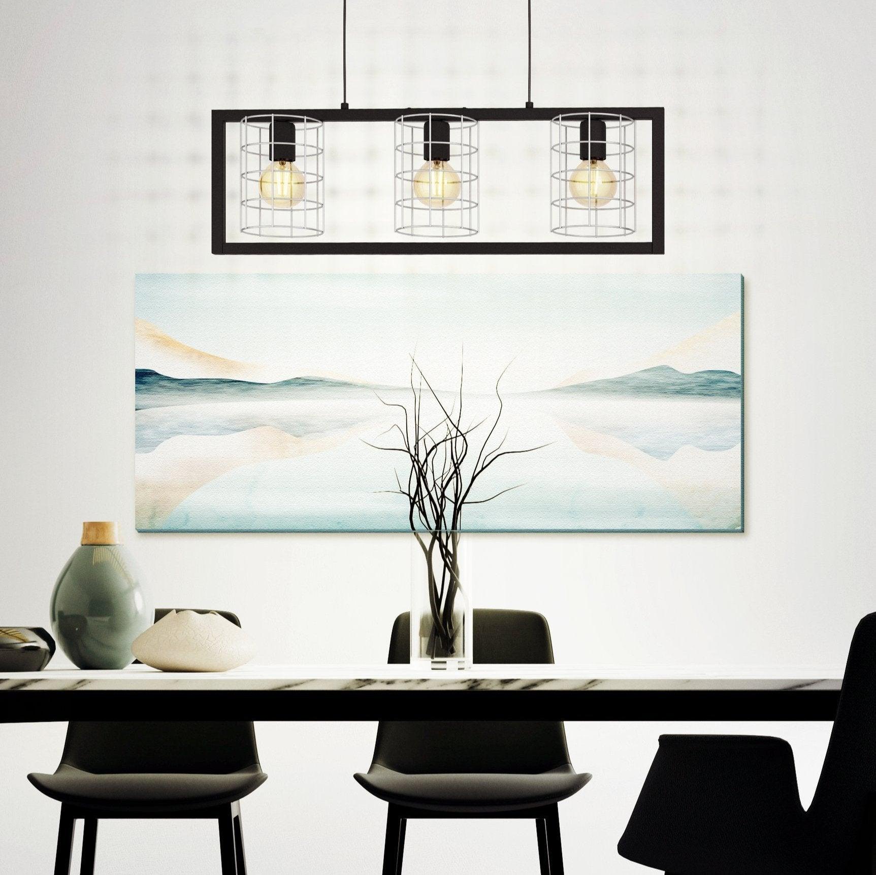 eglo jubily 3 light black zinc caged ceiling pendant