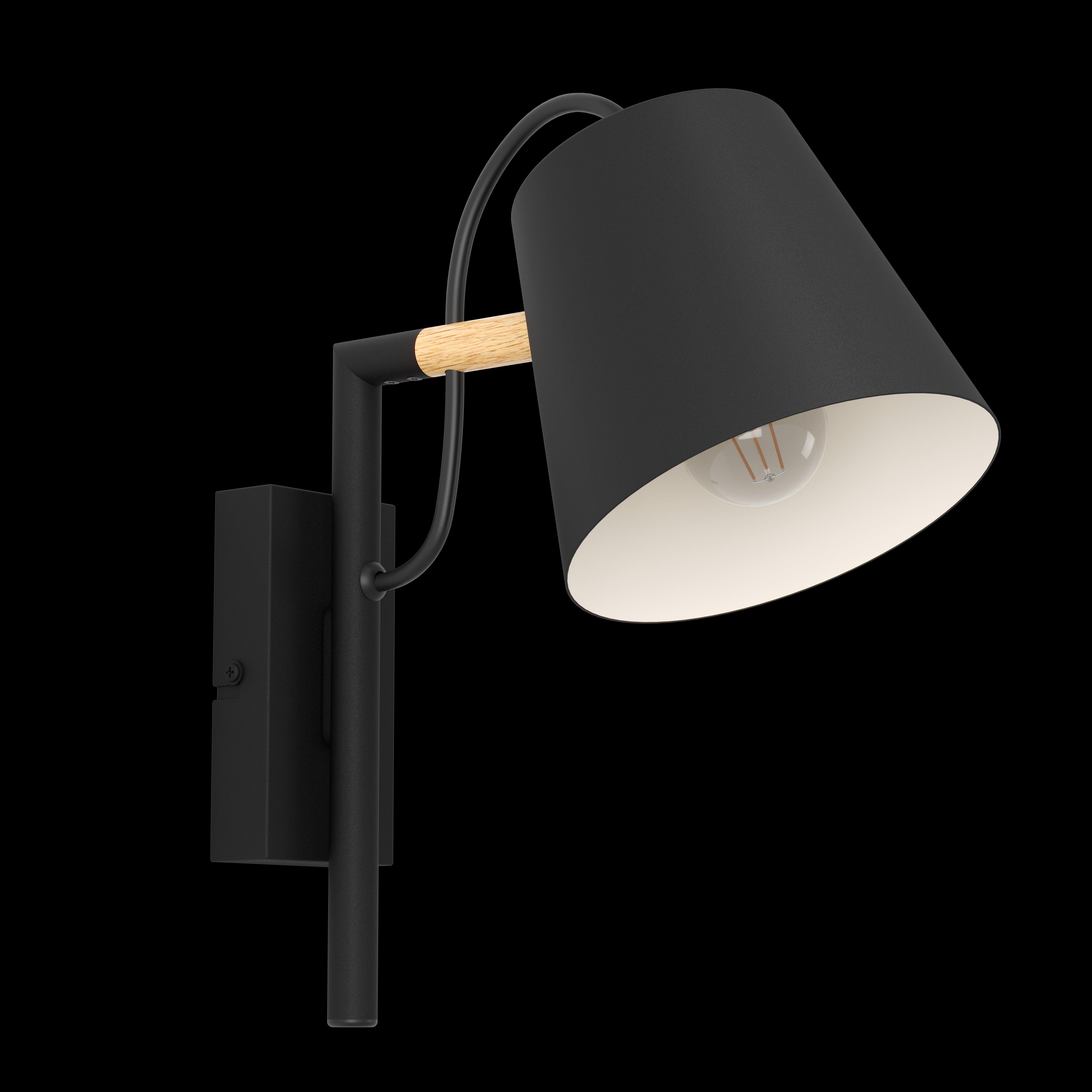 eglo lacey black linear wall light living room image