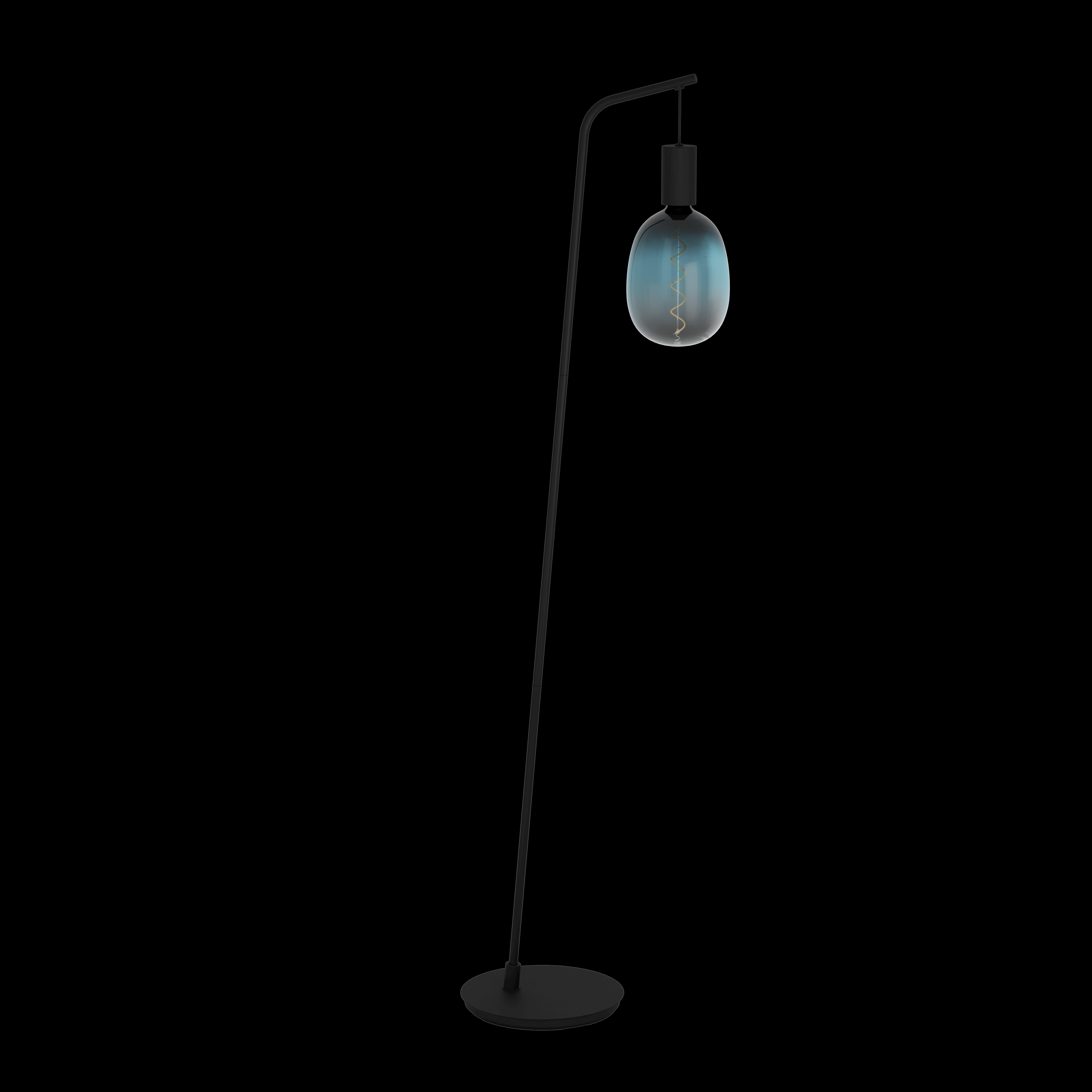 eglo cranley black metal floor lamp living room image