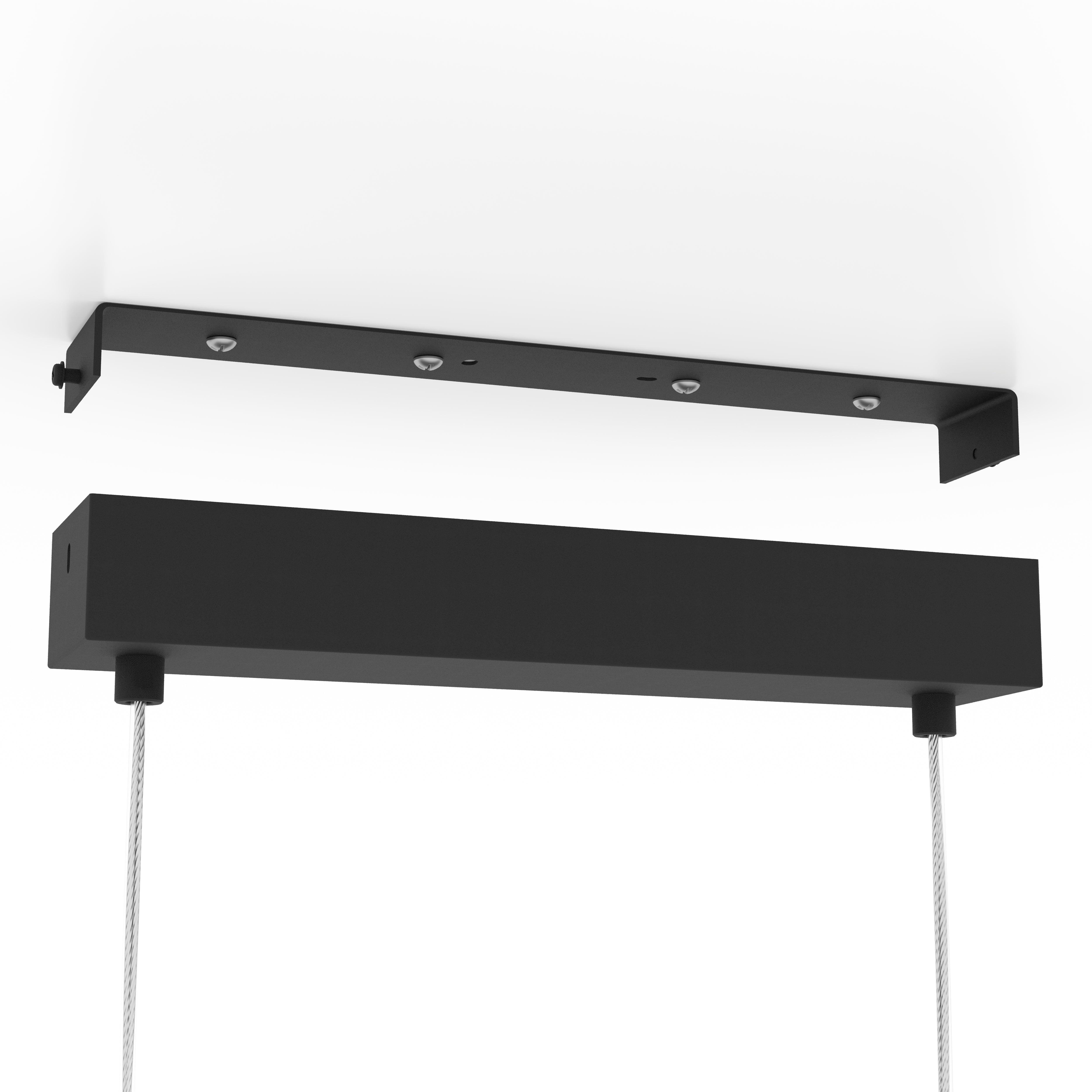eglo catterick 4 light black mesh bar ceiling pendant kitchen lighting