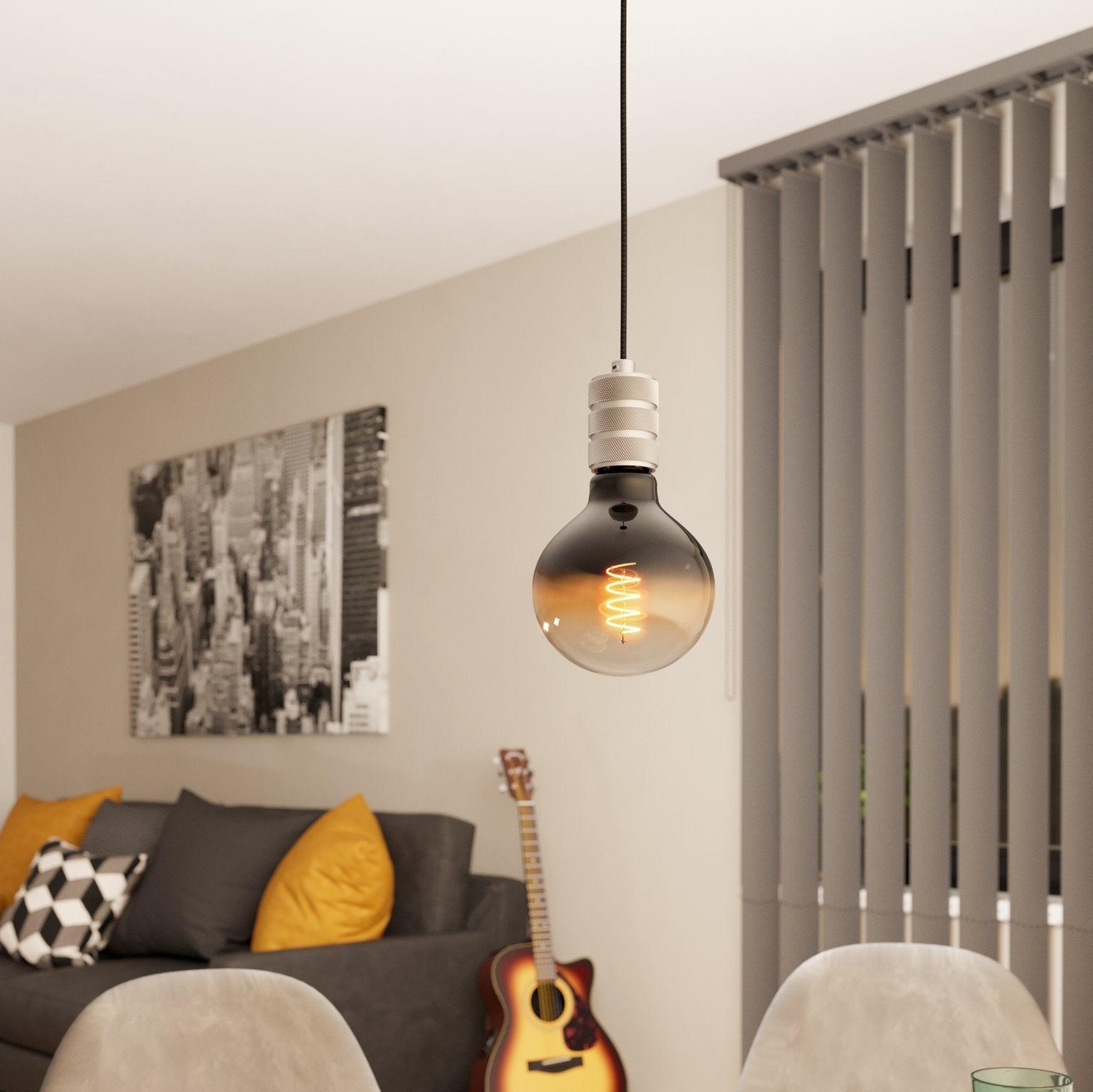 eglo yorth black silver nickel cable set ceiling pendant
