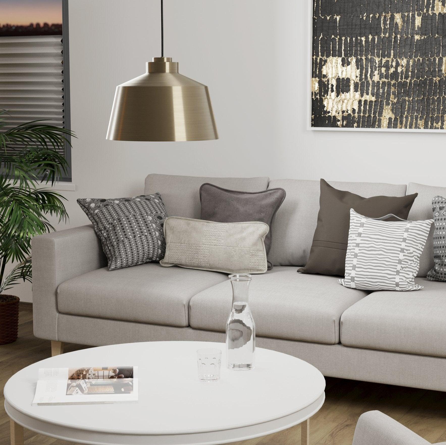 eglo southery bronzed metal lampshade ceiling pendant