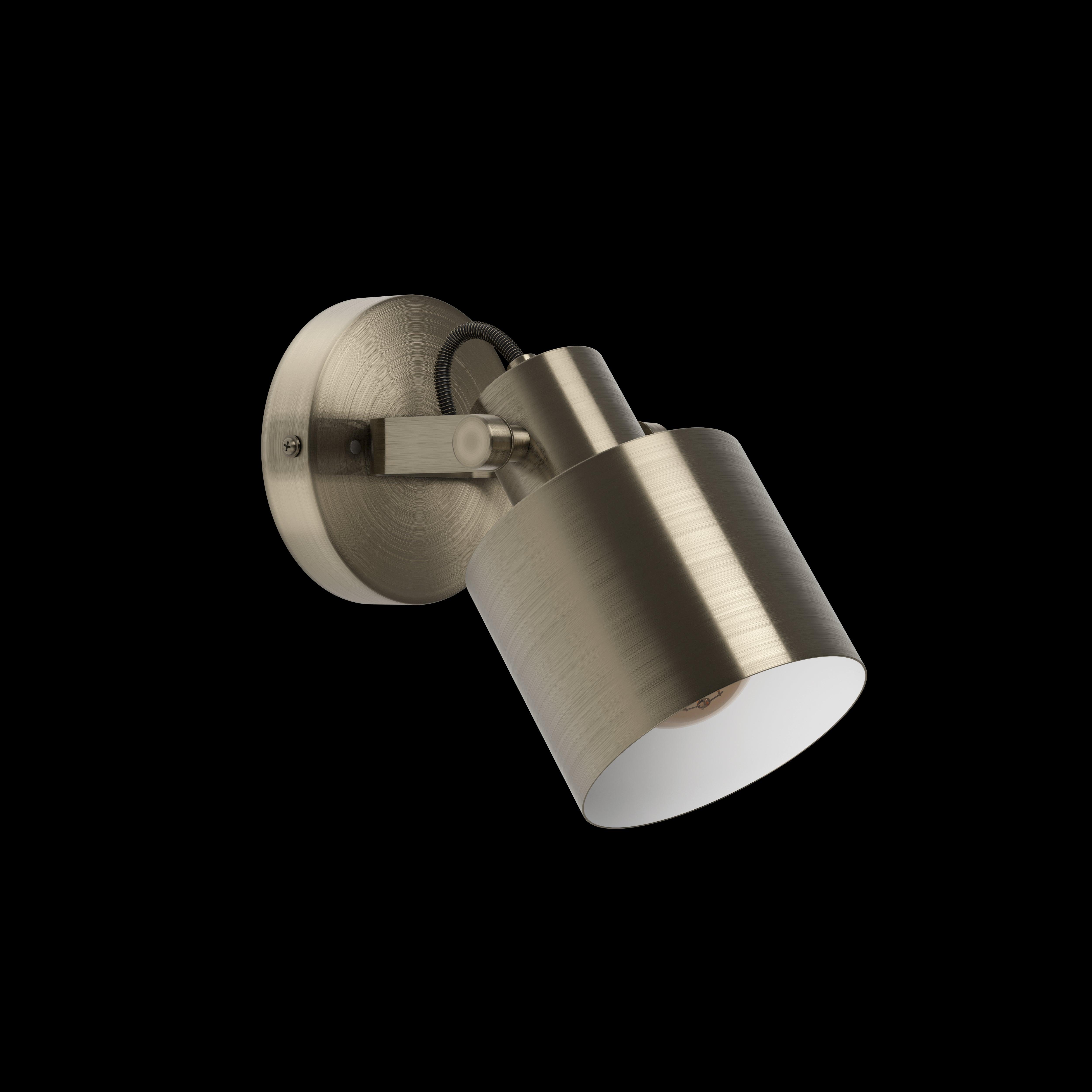 eglo southery gold wall spotlight living room image