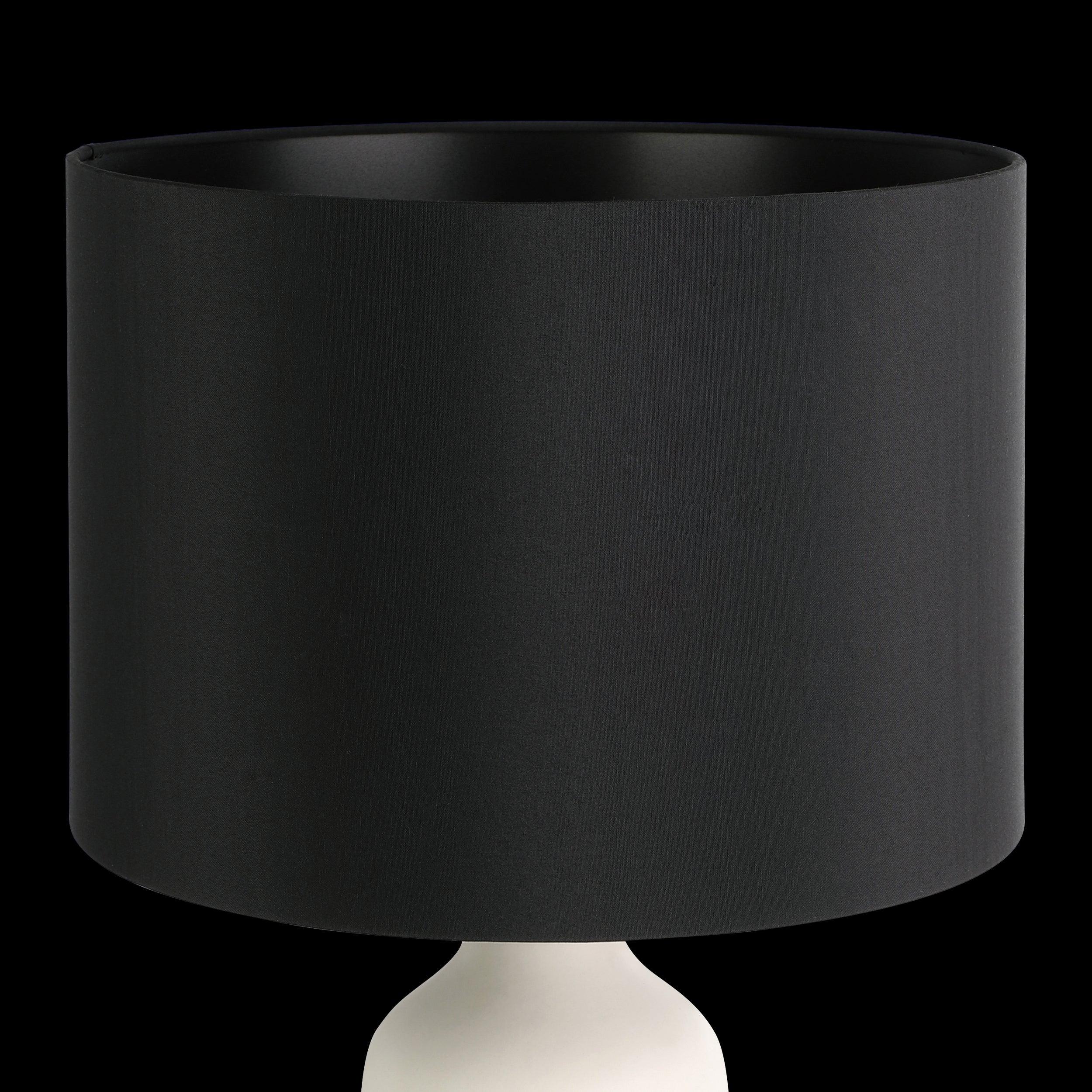 eglo vinoza white ceramic table lamp black shade kitchen lighting