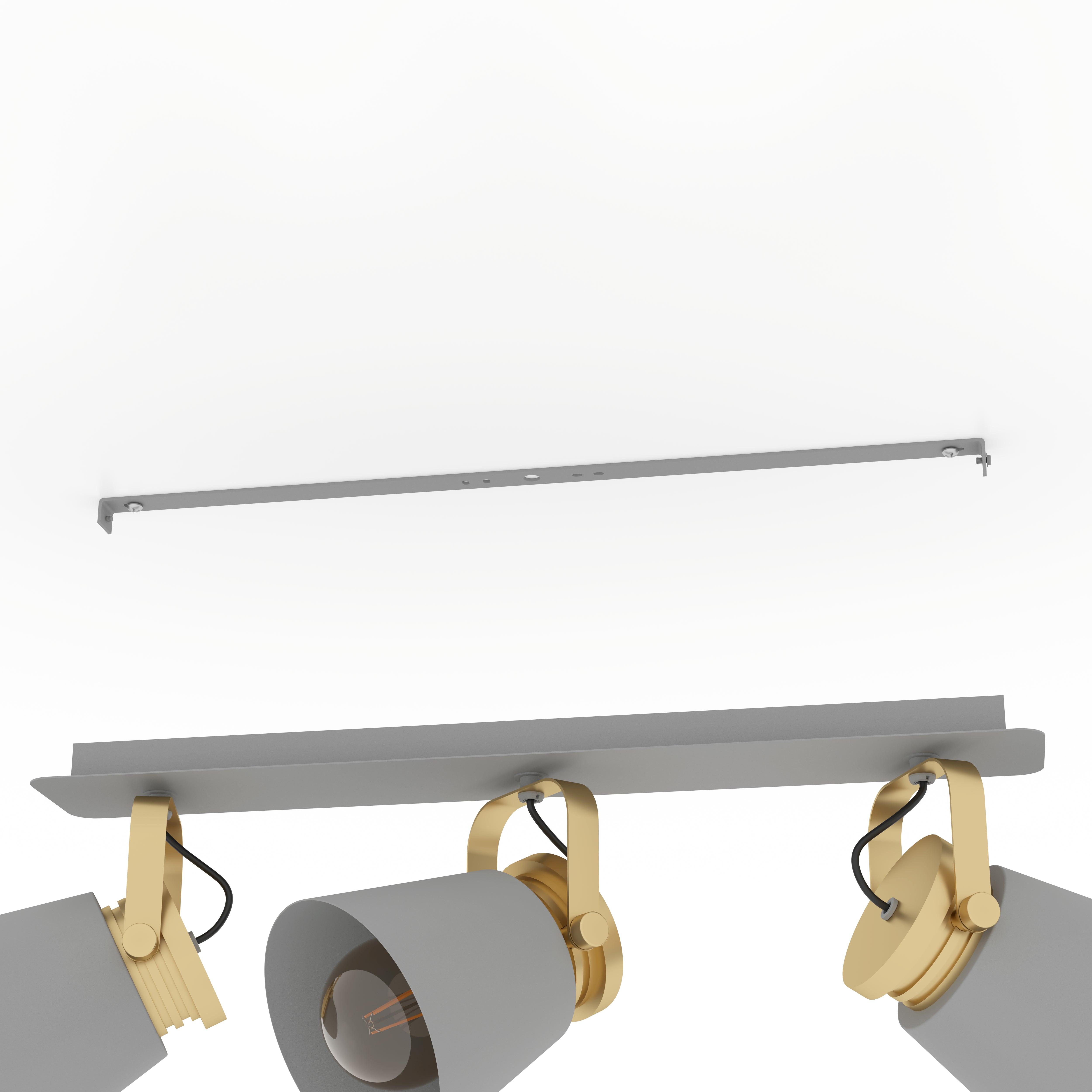 eglo twicken grey gold 3 light bar spotlight Kitchen Lighting Close Up
