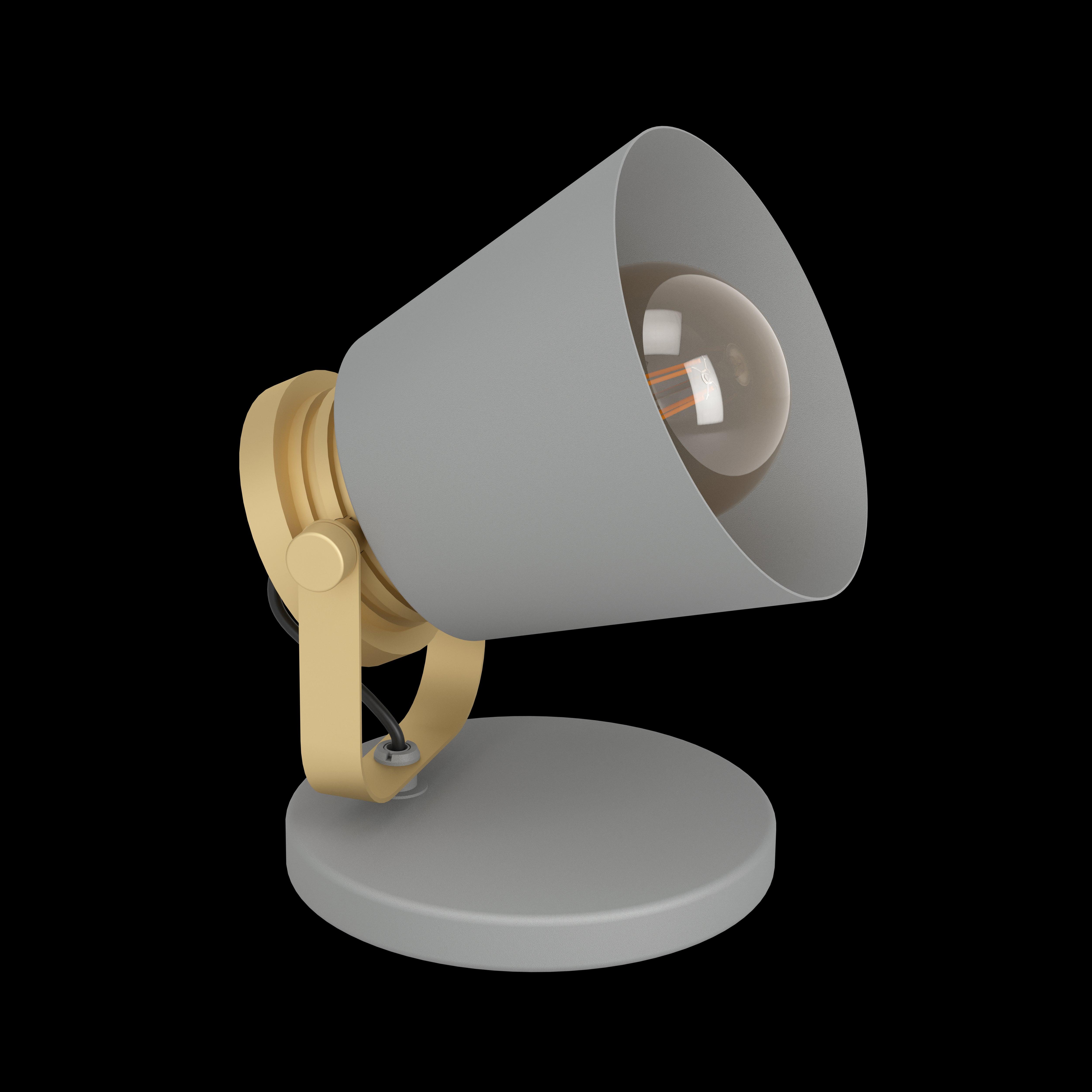 eglo twicken grey gold table lamp living room image