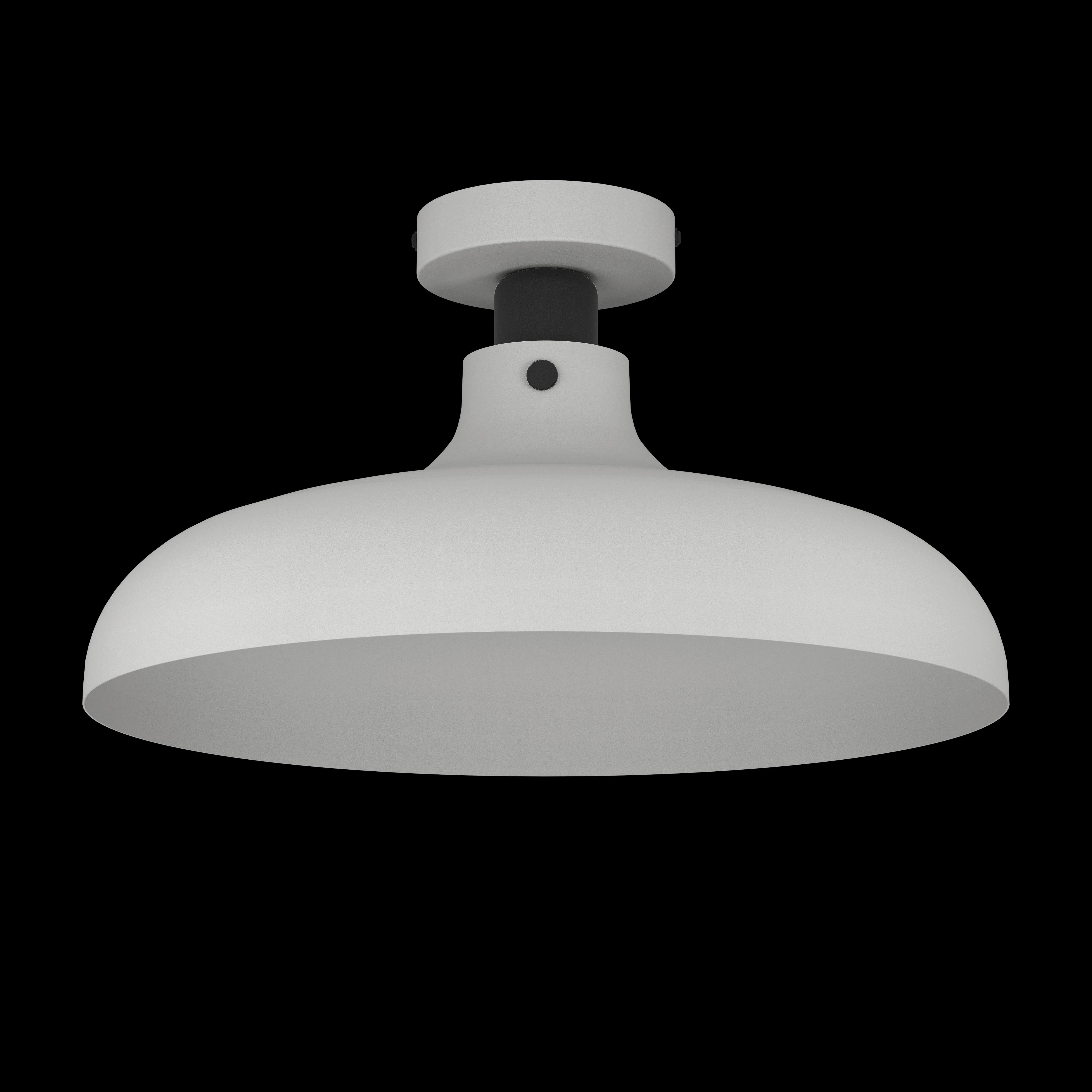 eglo matlock light grey metal flush ceiling light living room image