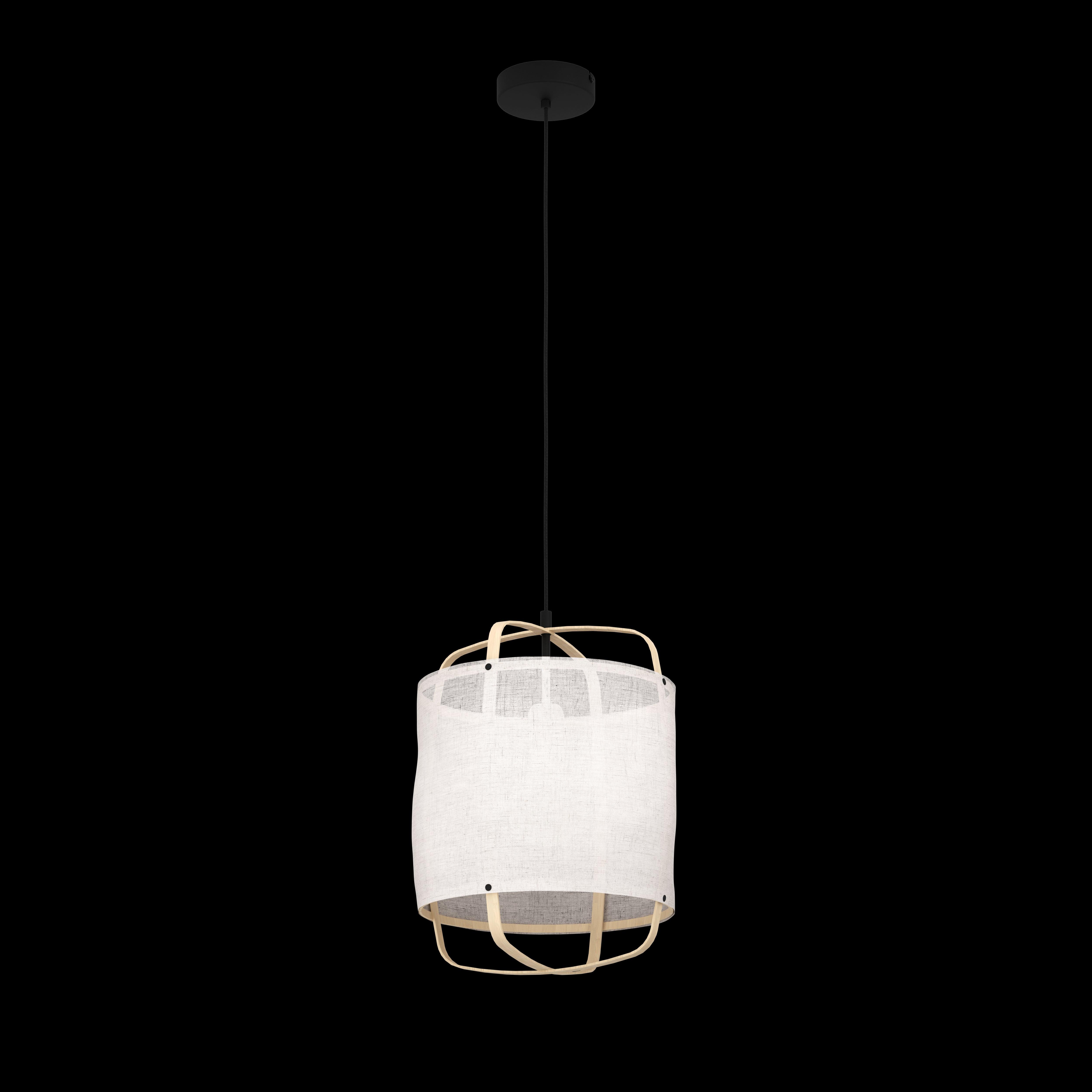 eglo surfleet fabric wood ceiling pendant living room image