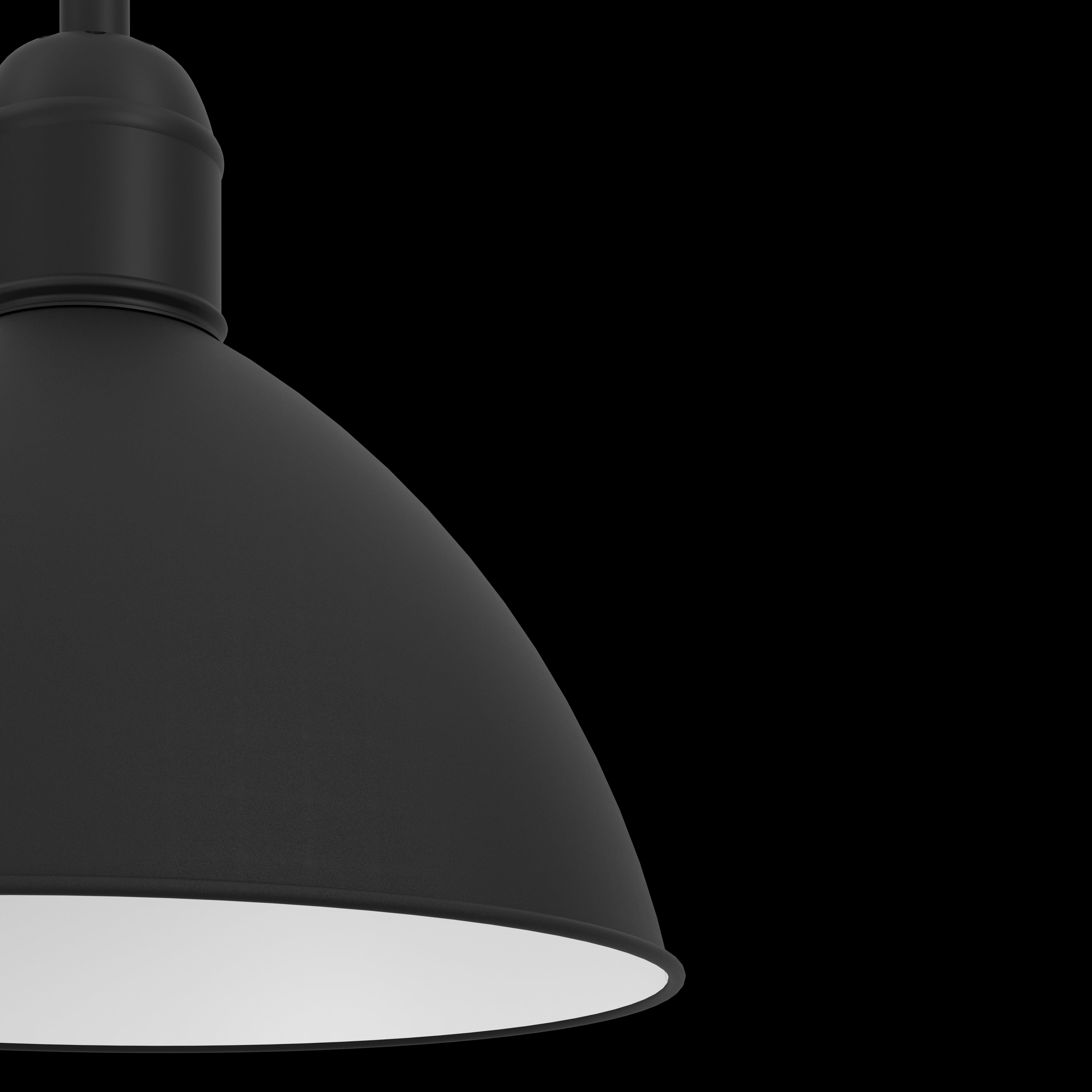 eglo priddy black steel industrial ceiling pendant kitchen lighting
