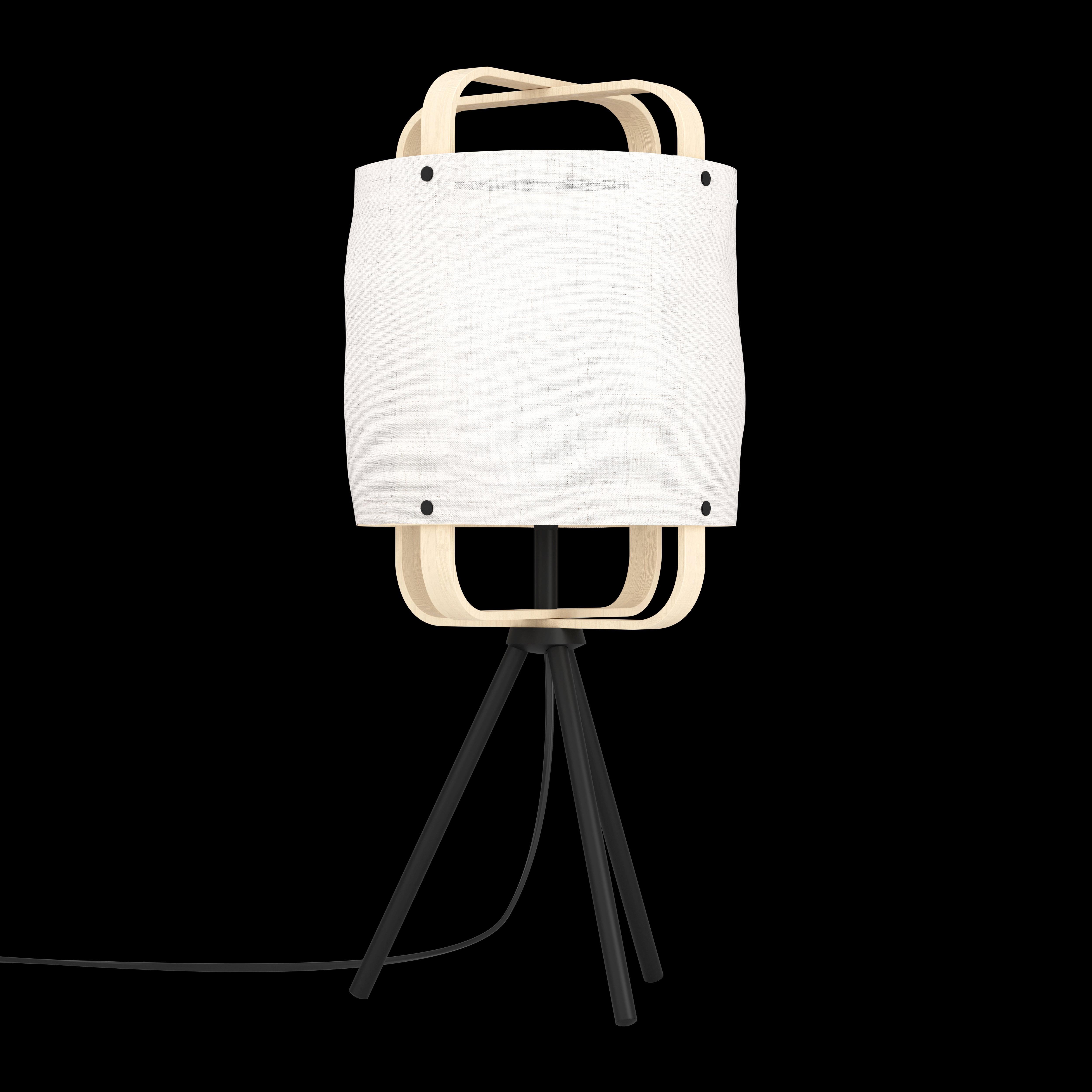 eglo surfleet bamboo linen tripod table lamp living room image