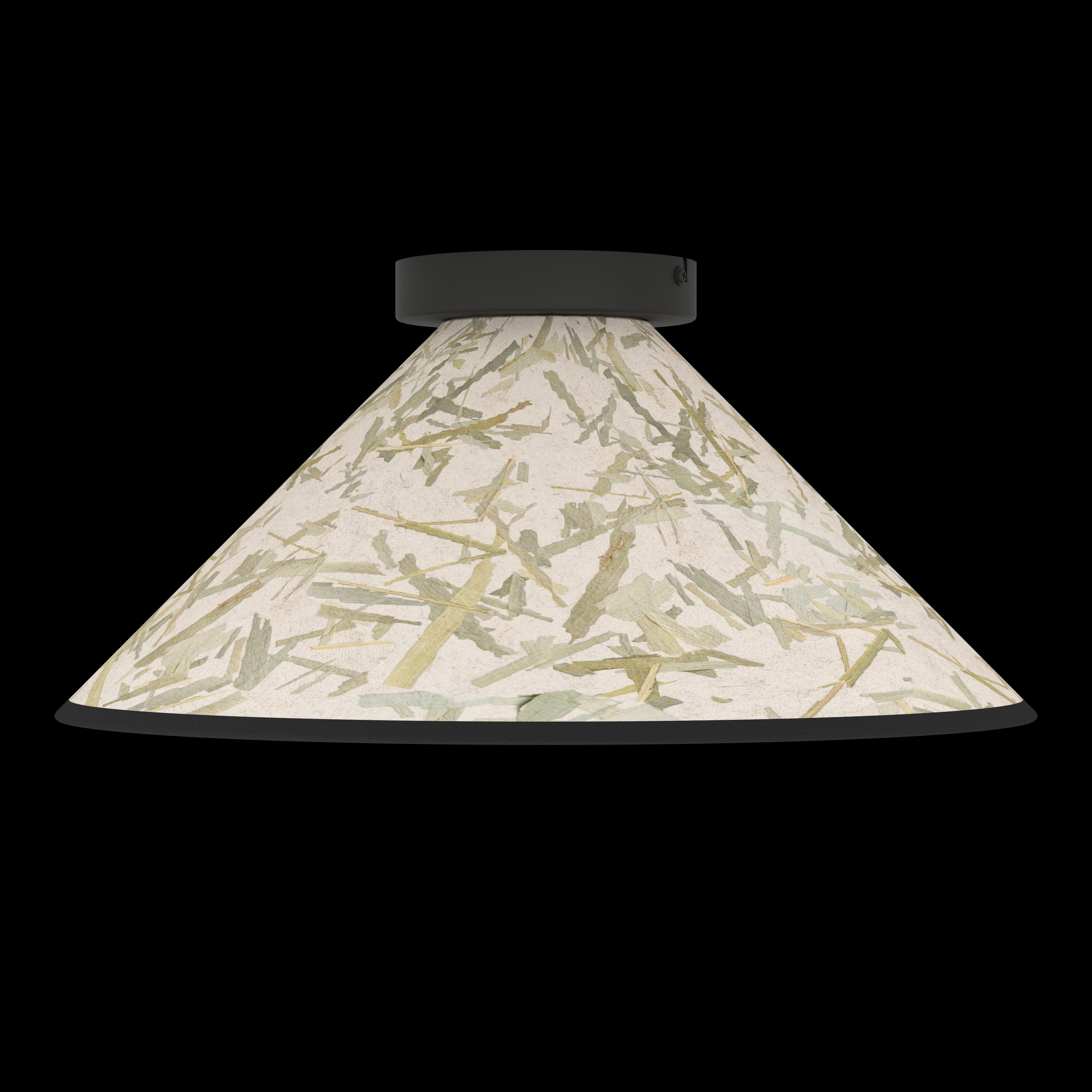 eglo oxpark flush bamboo leave design ceiling shade living room image