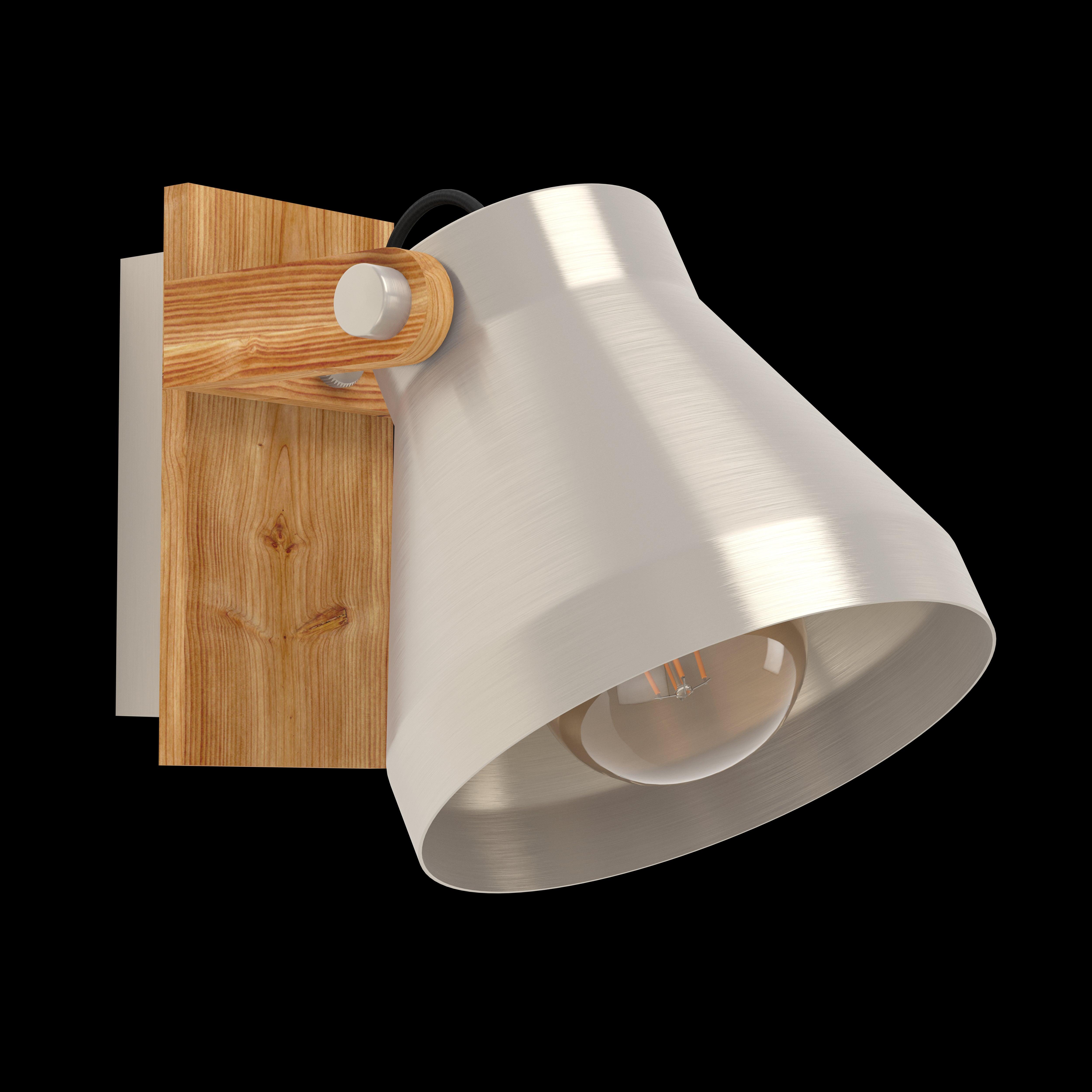 eglo cawton wood silver wall spotlight Kitchen Lighting Close Up