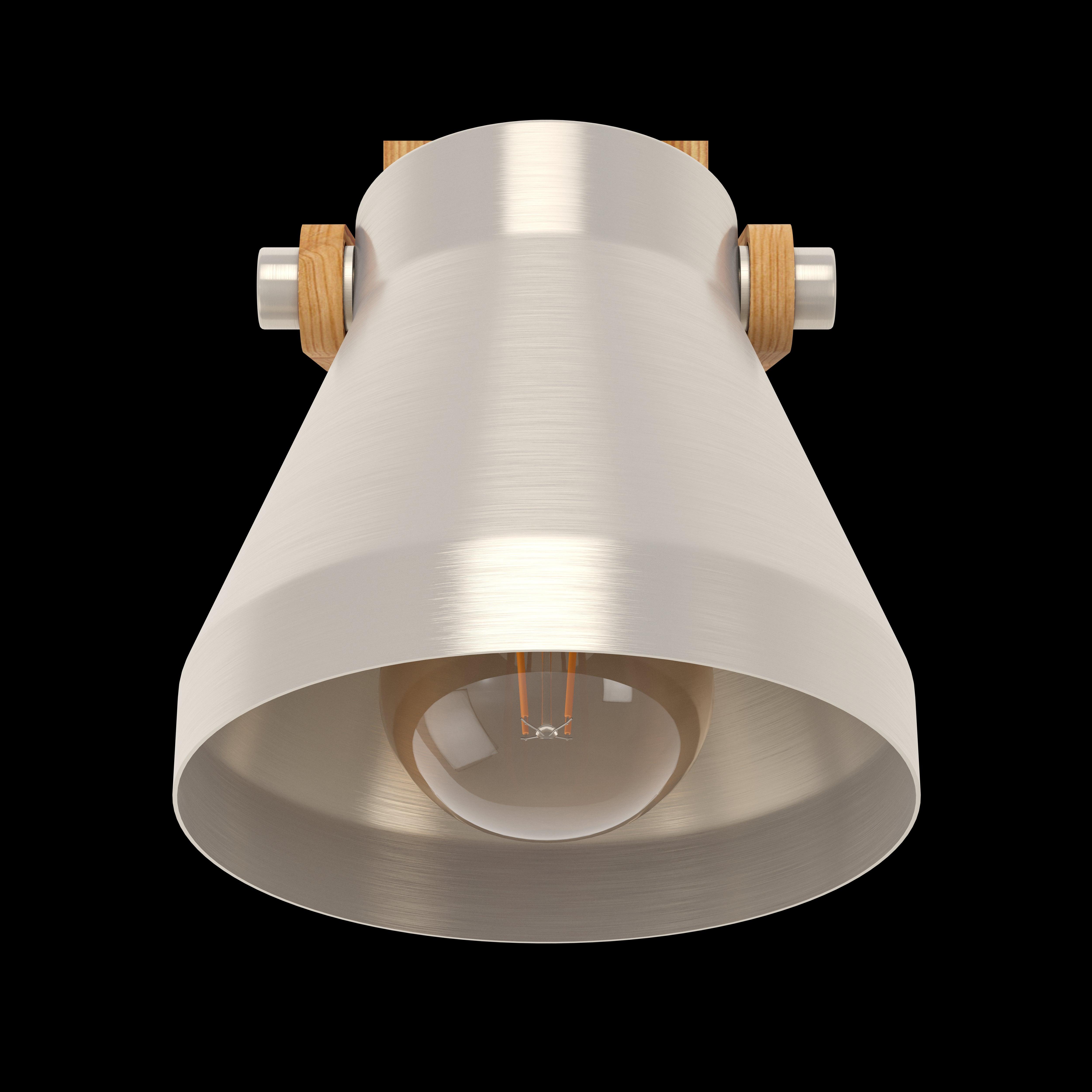 eglo cawton wood silver wall spotlight kitchen lighting