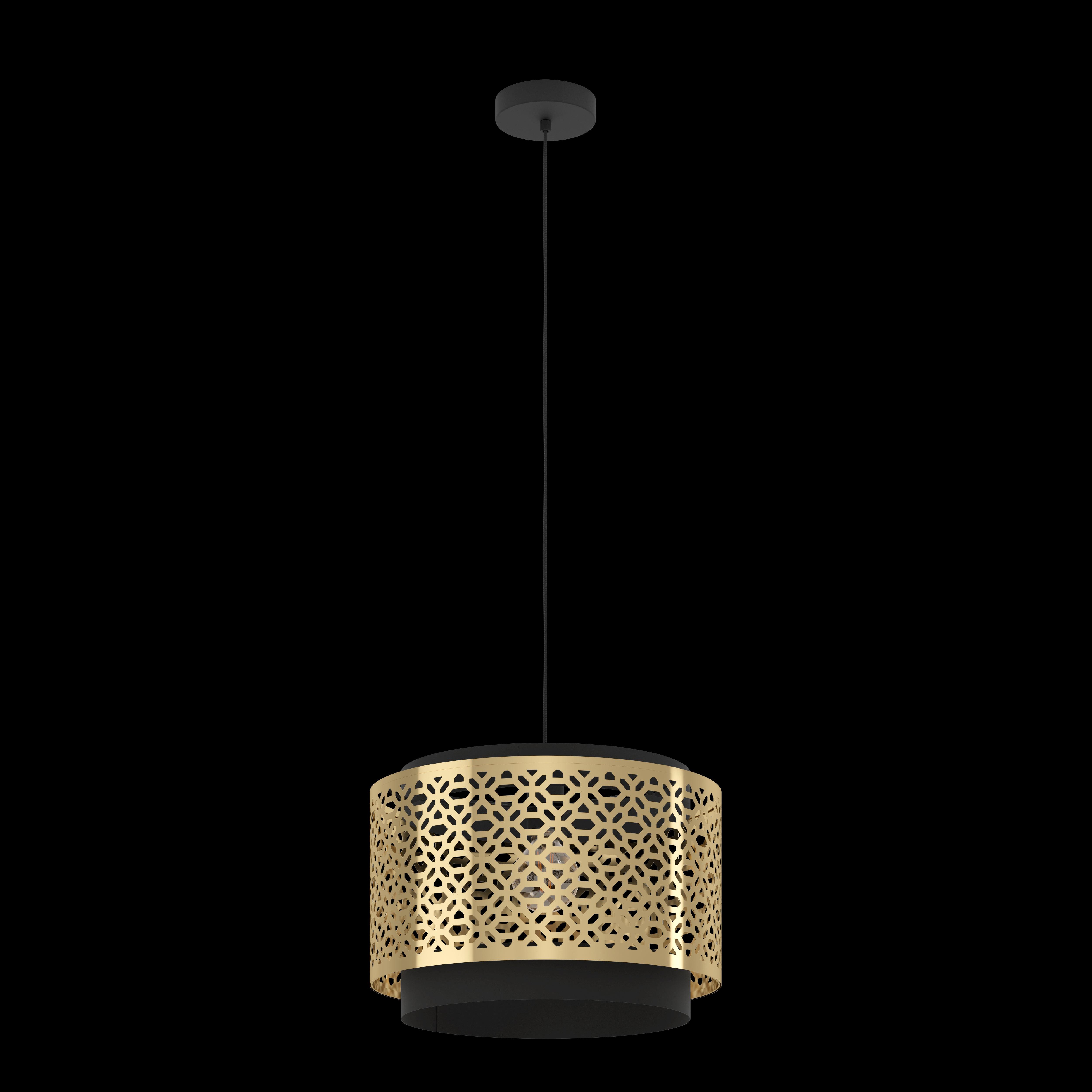 eglo sandbach gold black round ceiling pendant kitchen lighting